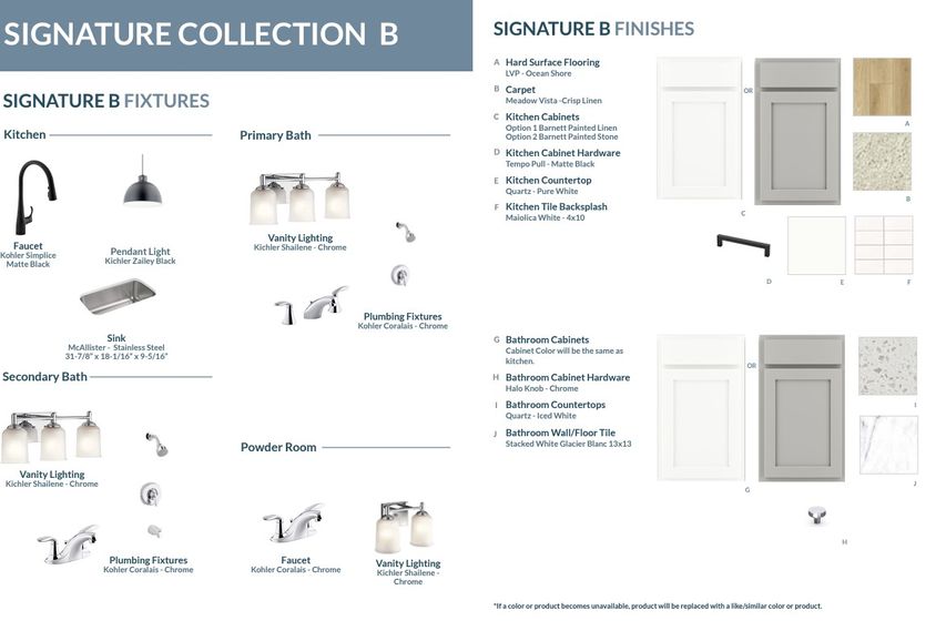 Signature B Design Collection