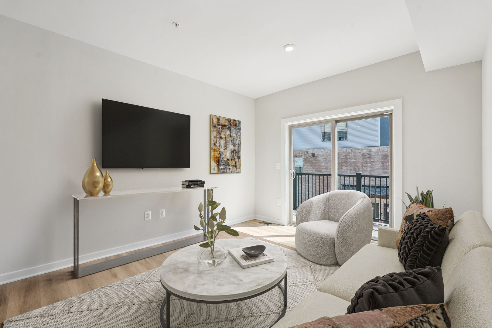 Upper Level Flex Space with Balcony