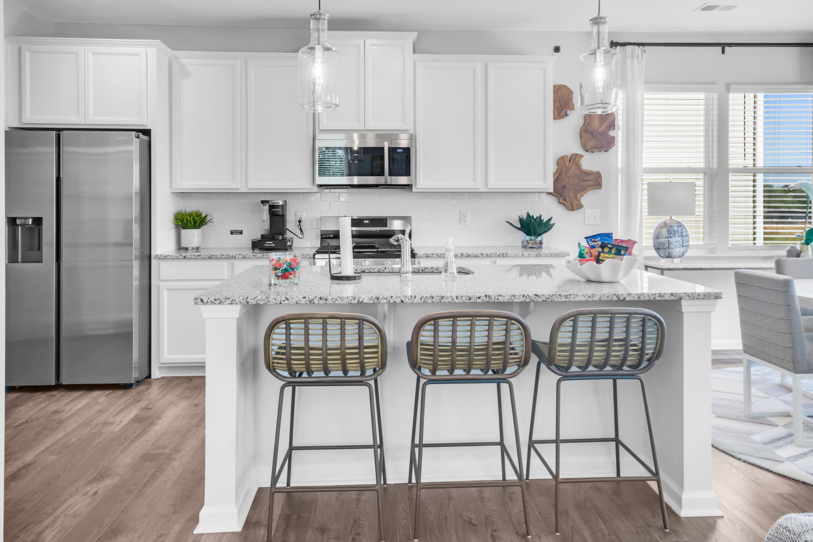 Kitchen with Stool Seating