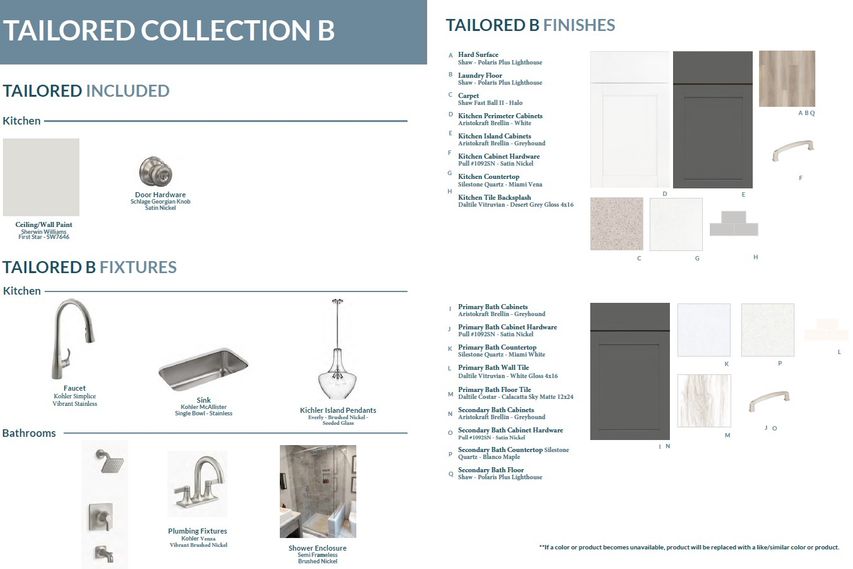 Tailored B desgin collection