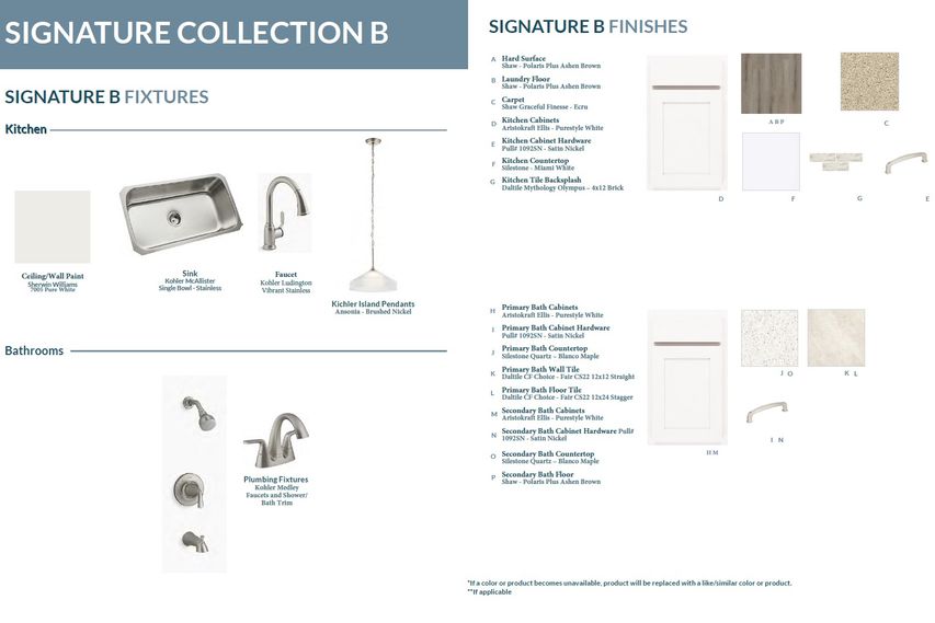 signature B design collection