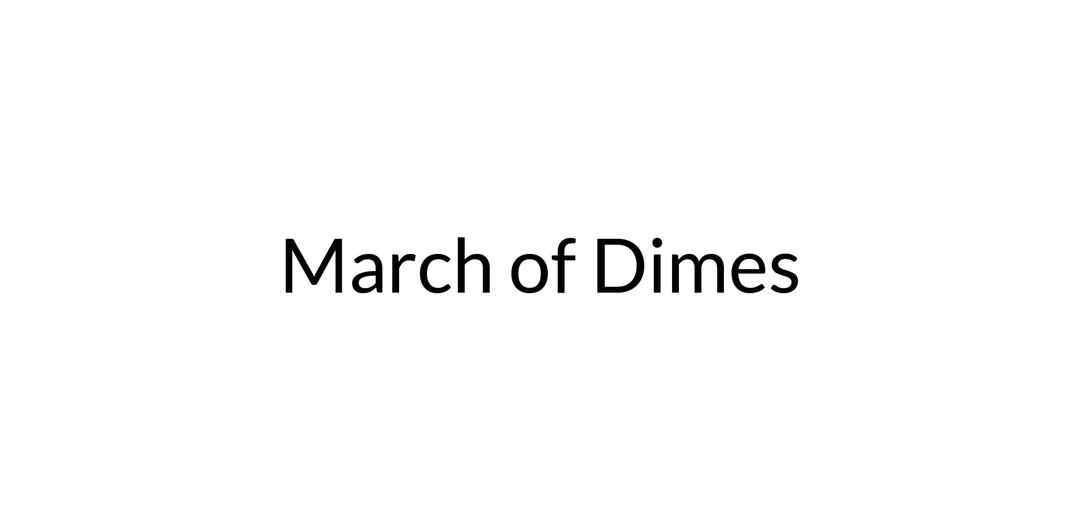 March of Dimes