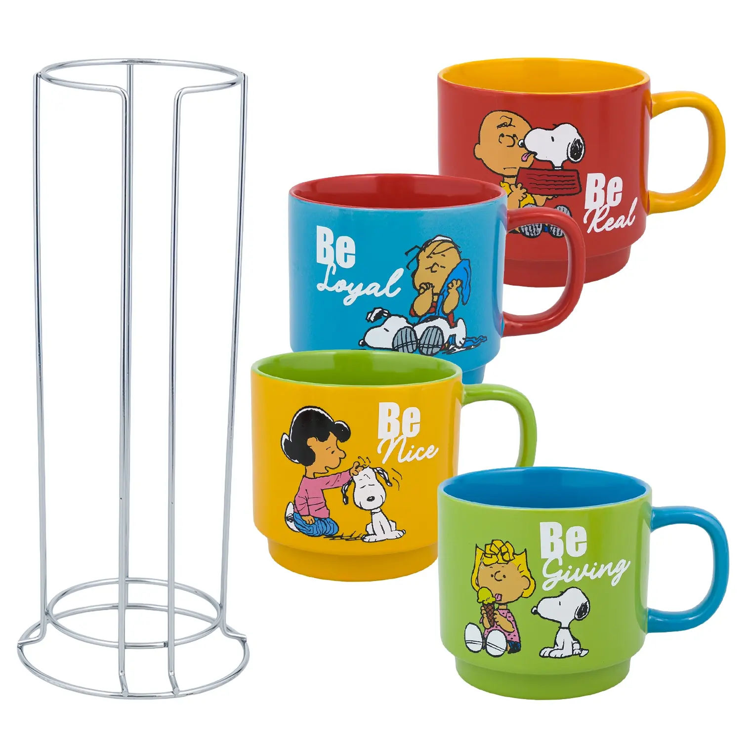 Wholesale Gibson Peanuts Gentle Reminders 4 Assorted Cups with