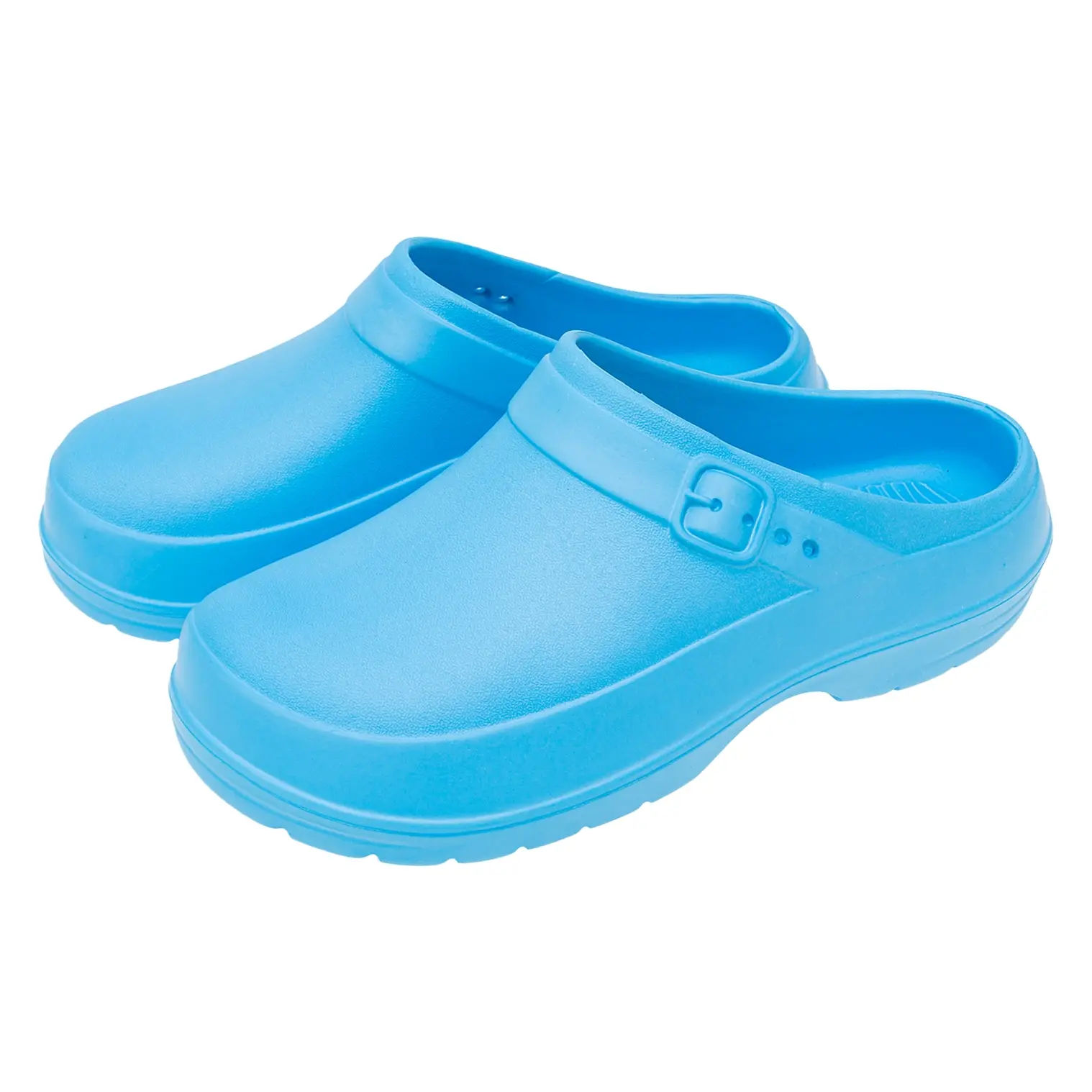 Wholesale Ladies EVA Slip-On Clogs, Blue, Assorted Sizes | | SKU: 14706