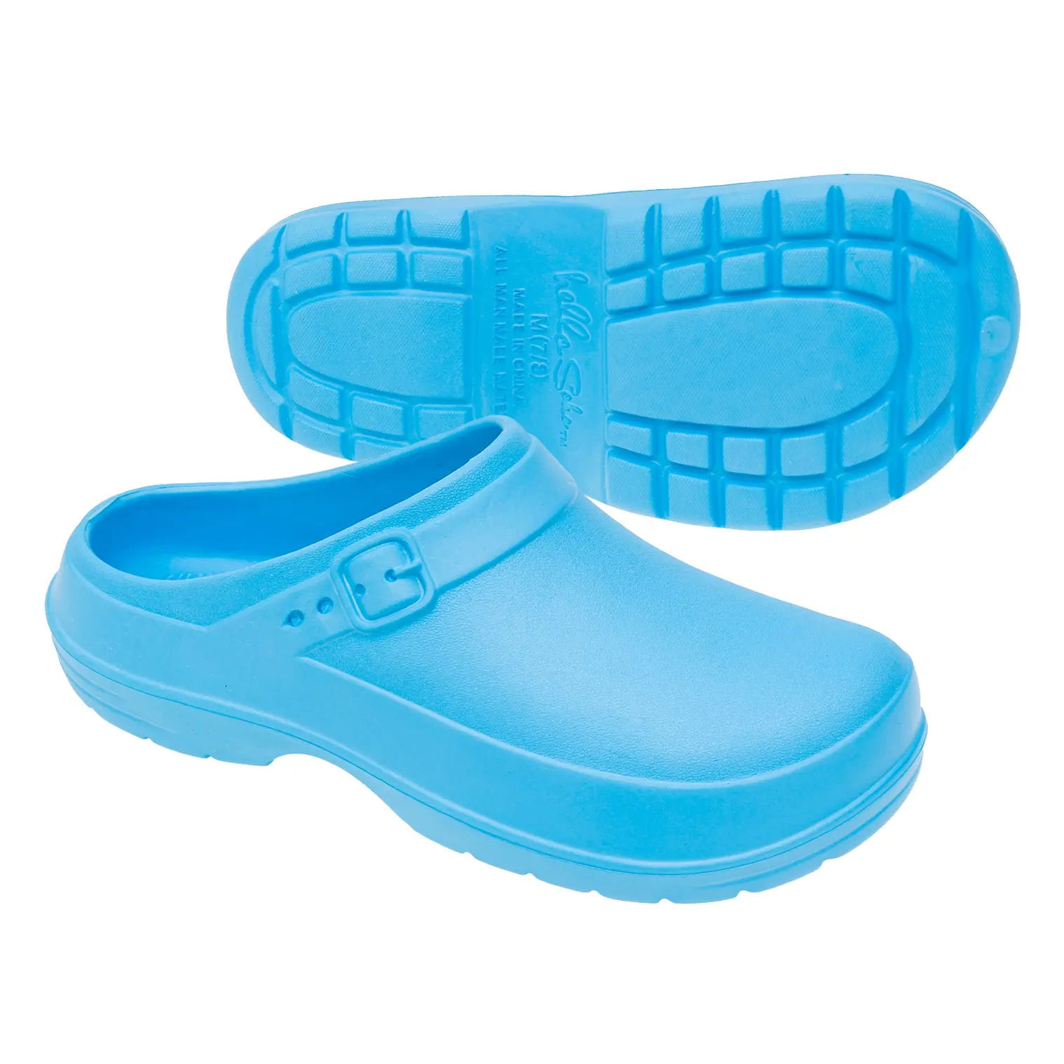Wholesale Ladies EVA Slip-On Clogs, Blue, Assorted Sizes | | SKU: 14706