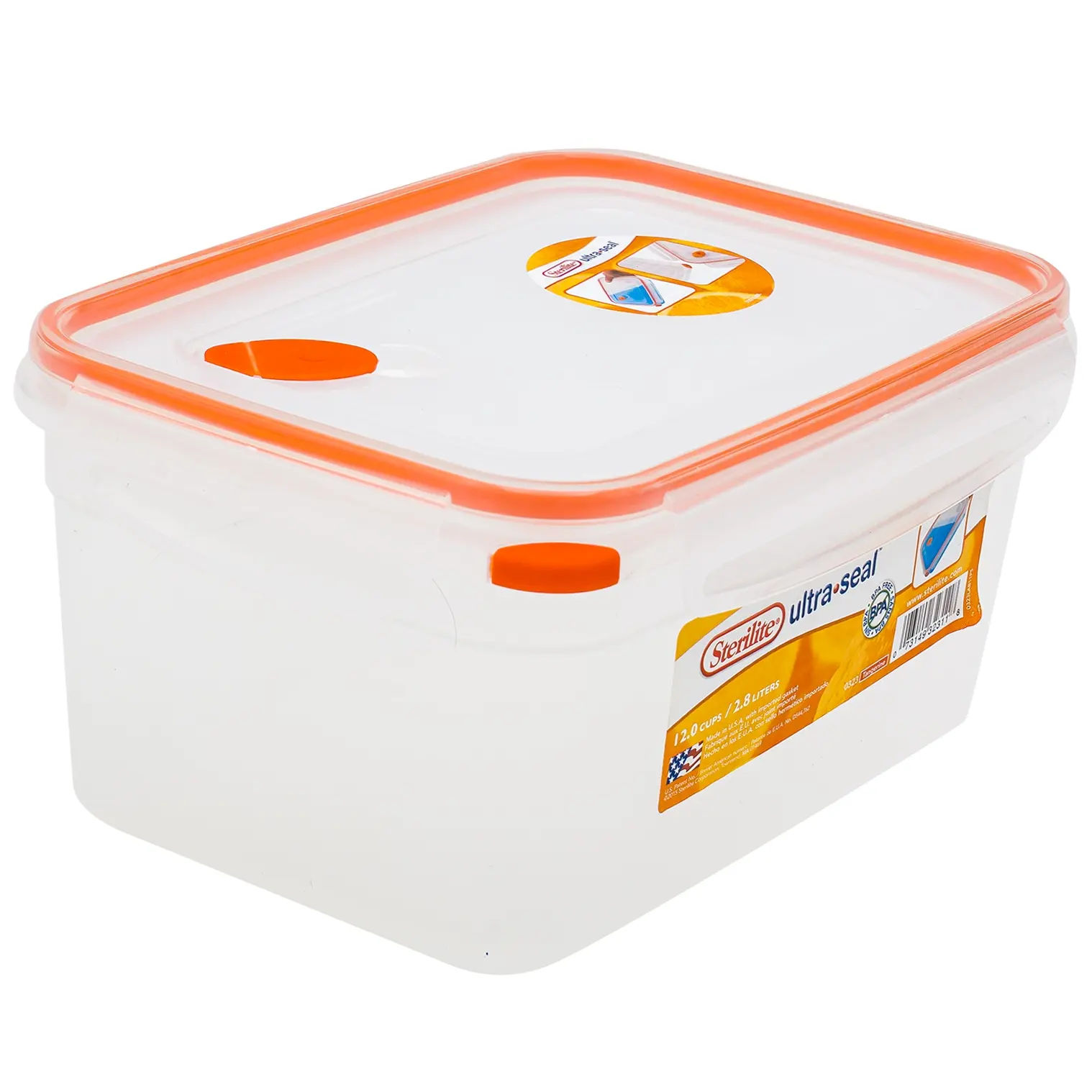 Wholesale Sterilite Ultra Seal Food Container- 2.8L | CLEAR WITH