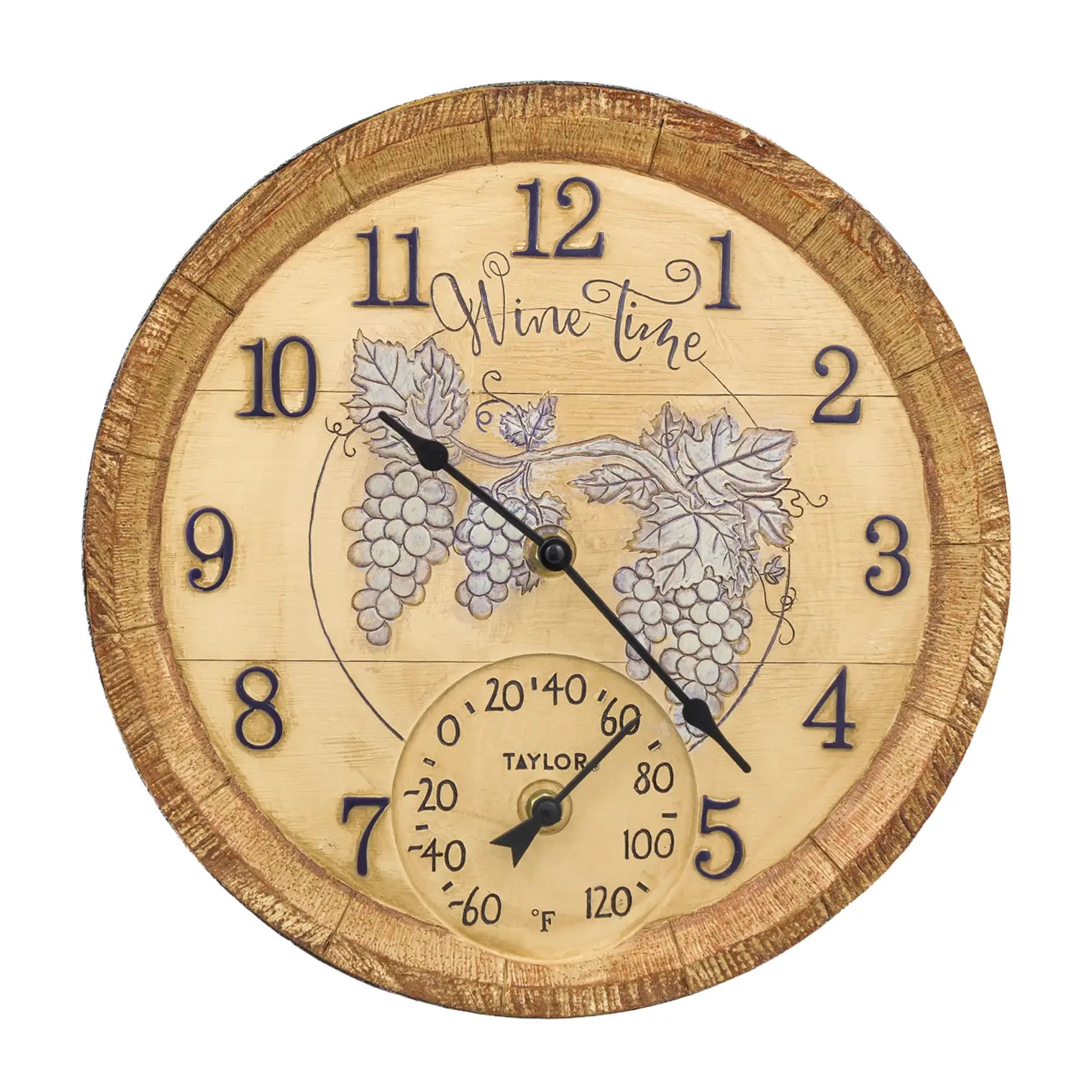 Wholesale Decorative Clock with Thermometer and Pocket Corkscrew