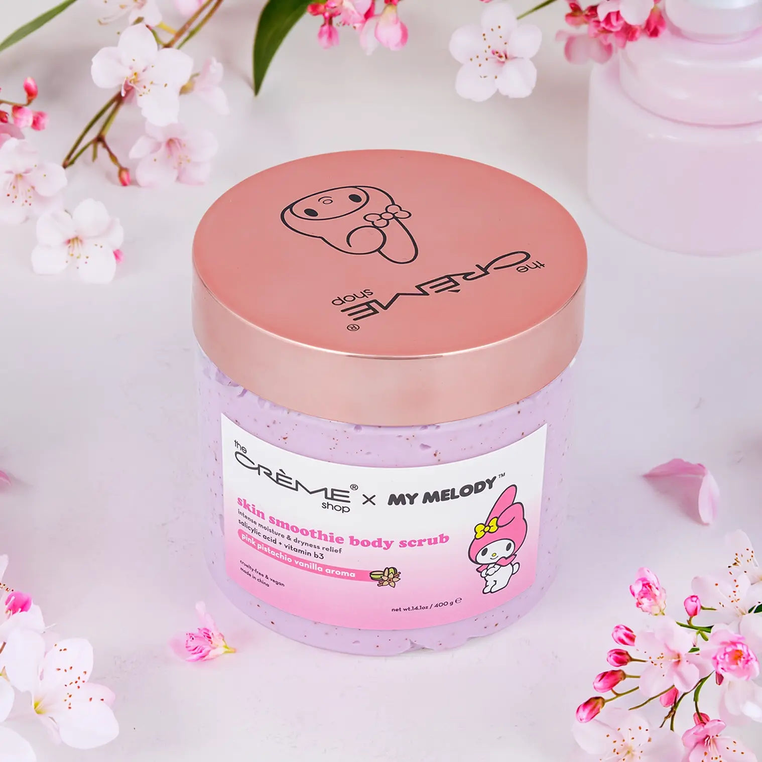Wholesale The Crème Shop x My Melody Skin Smoothie Body Scrub
