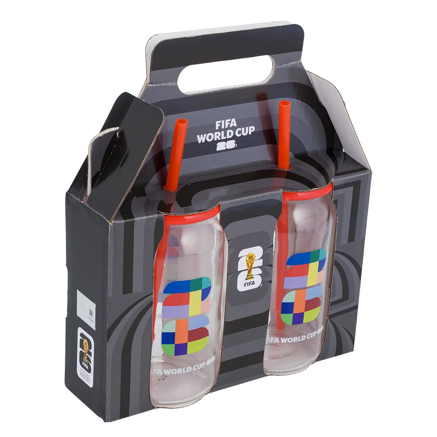 Wholesale FIFA 2026 World Cup Edition, 16oz Glass Sipper with Lid