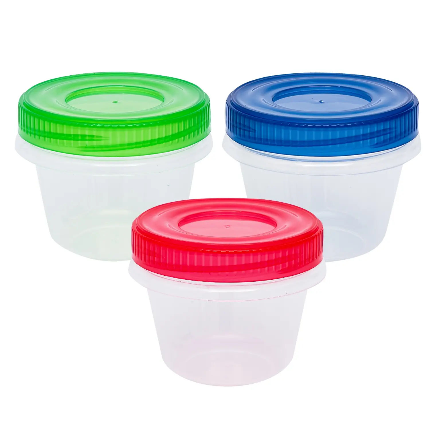 Wholesale Cooking Basics Plastic Food Storage Containers 10.1 oz, 4 ...