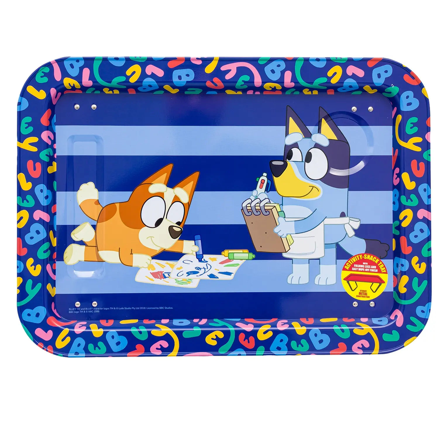 Wholesale Bluey Activity Snack Tray with Folding Legs, 17