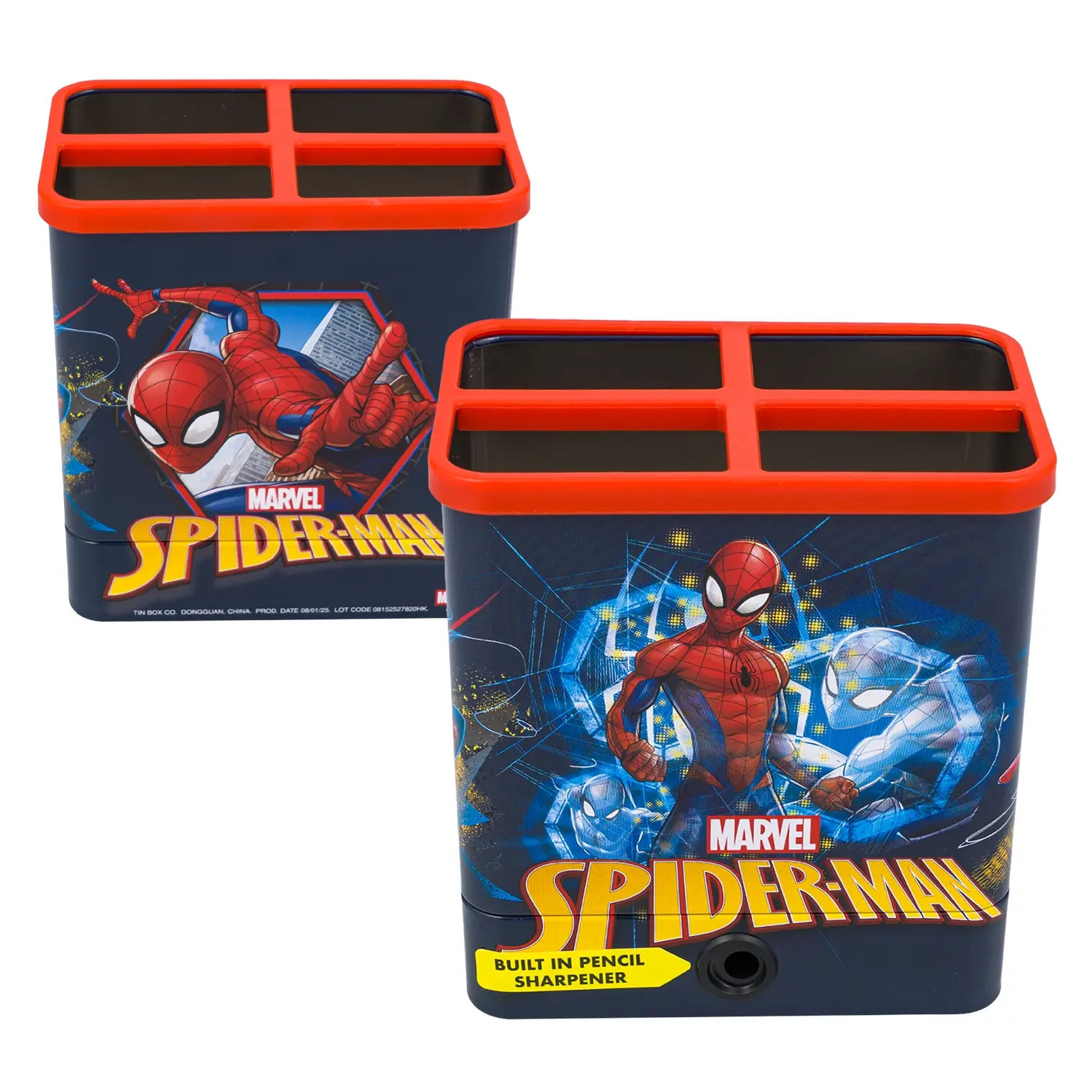 Wholesale Marvel Spider-Man Desktop Organizer with Sharpener | BLACK ...