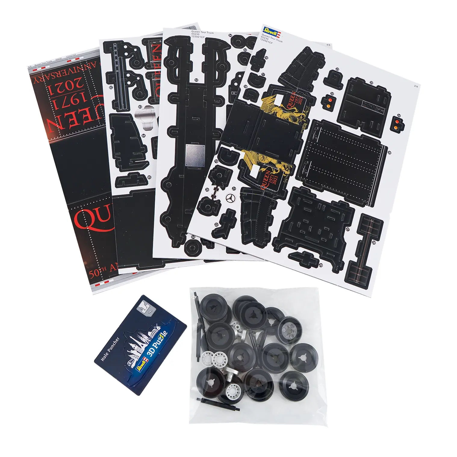 Puzzle 3D Revell Queen Tour Truck 50th Anniversary - 128 Pièces, à Partir De 10 Ans, Neuf