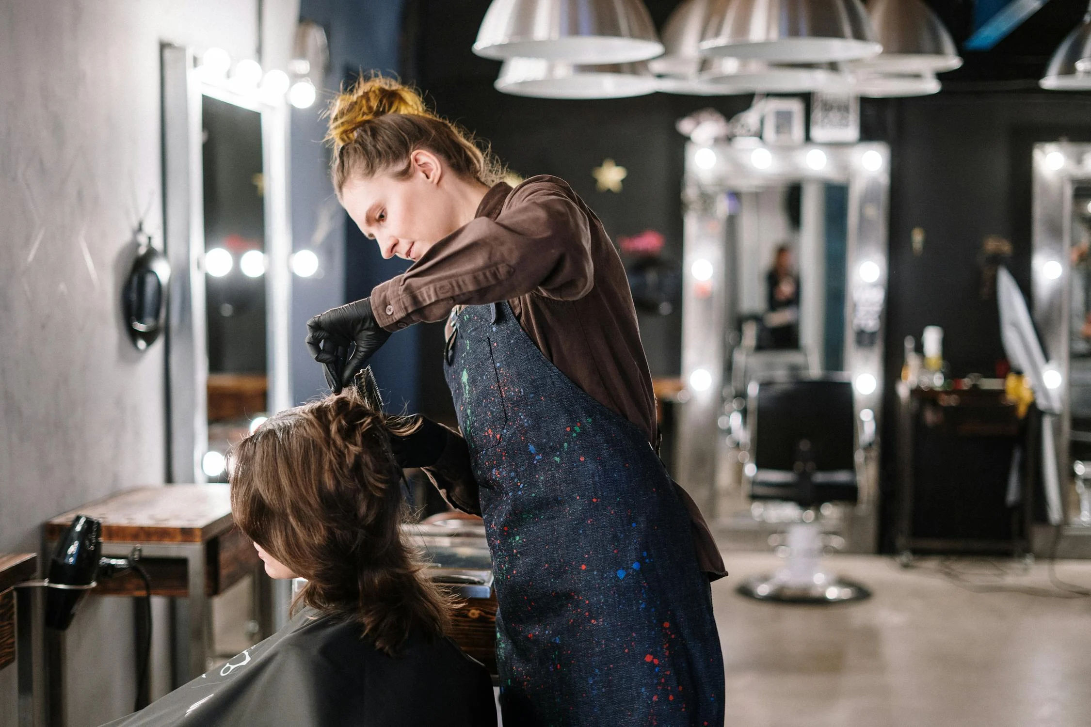 Hair coloring service