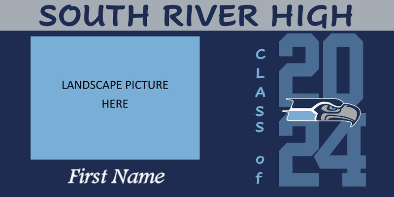 Personalized Grad Banner with Landscape Photo