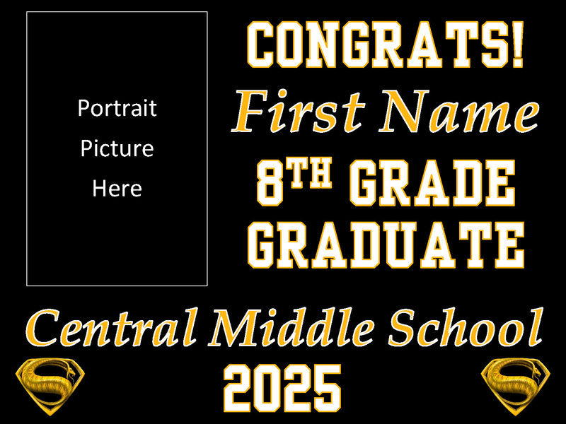Double Sided Yard Sign with Photo
 ** In-store pickup only