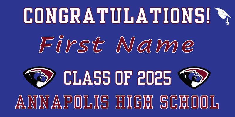 Personalized Grad Banner
 ** In Store Pickup Only
