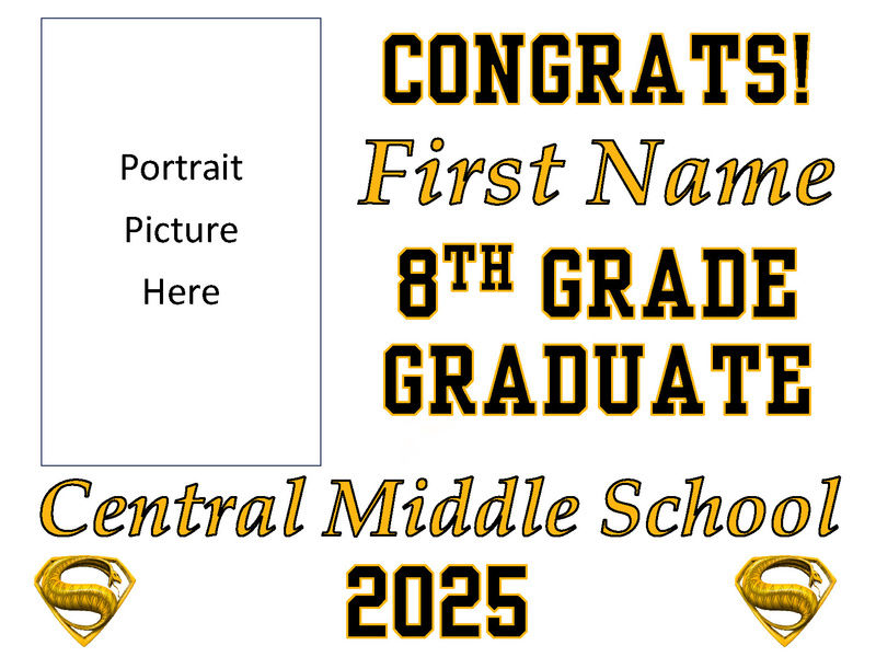Single Sided Yard Sign with Photo
 ** In-store pickup only
