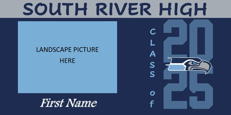 Personalized Grad Banner with Landscape Photo
 ** In-store pickup only