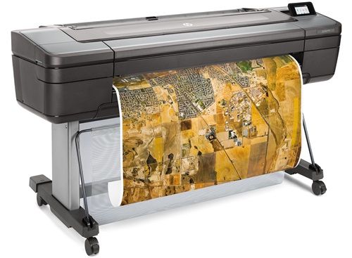 HP DesignJet Z6 Large Format Graphics Plotter - 24" 
- Color images: print speed: 164 ft²/hr
- HP Thermal Inkjet; 6 ink system
- Automatic roll feed, cut sheet feeder, 500 GB HDD, touchscreen display
- FCC Class A emissions - for use in commercial environ
- Dynamic security enabled printer