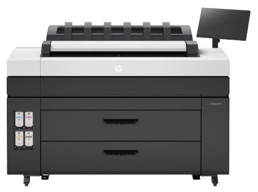 HP PageWide XL 3800 MFP Dual Roll
-360 D prints per hour
-Print Resolution Color (best) up to 24000 x 1200 optimized dpi
-Pigment-based (C, M, Y, K)
-20 Sec First Out

