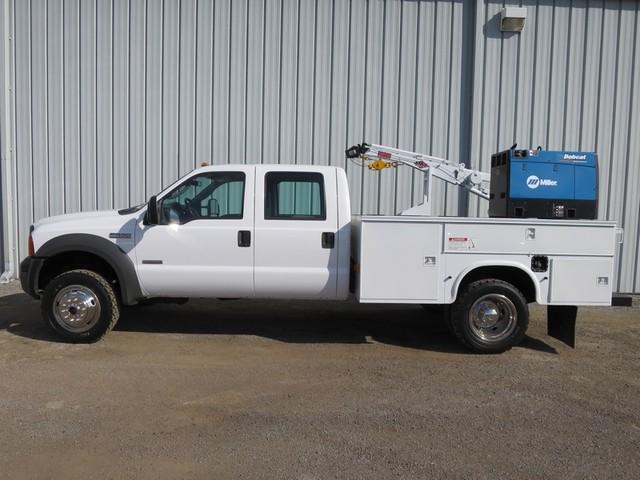 2005 Ford Super Duty F 550 XL Crewcab Utility Service Crane Welder