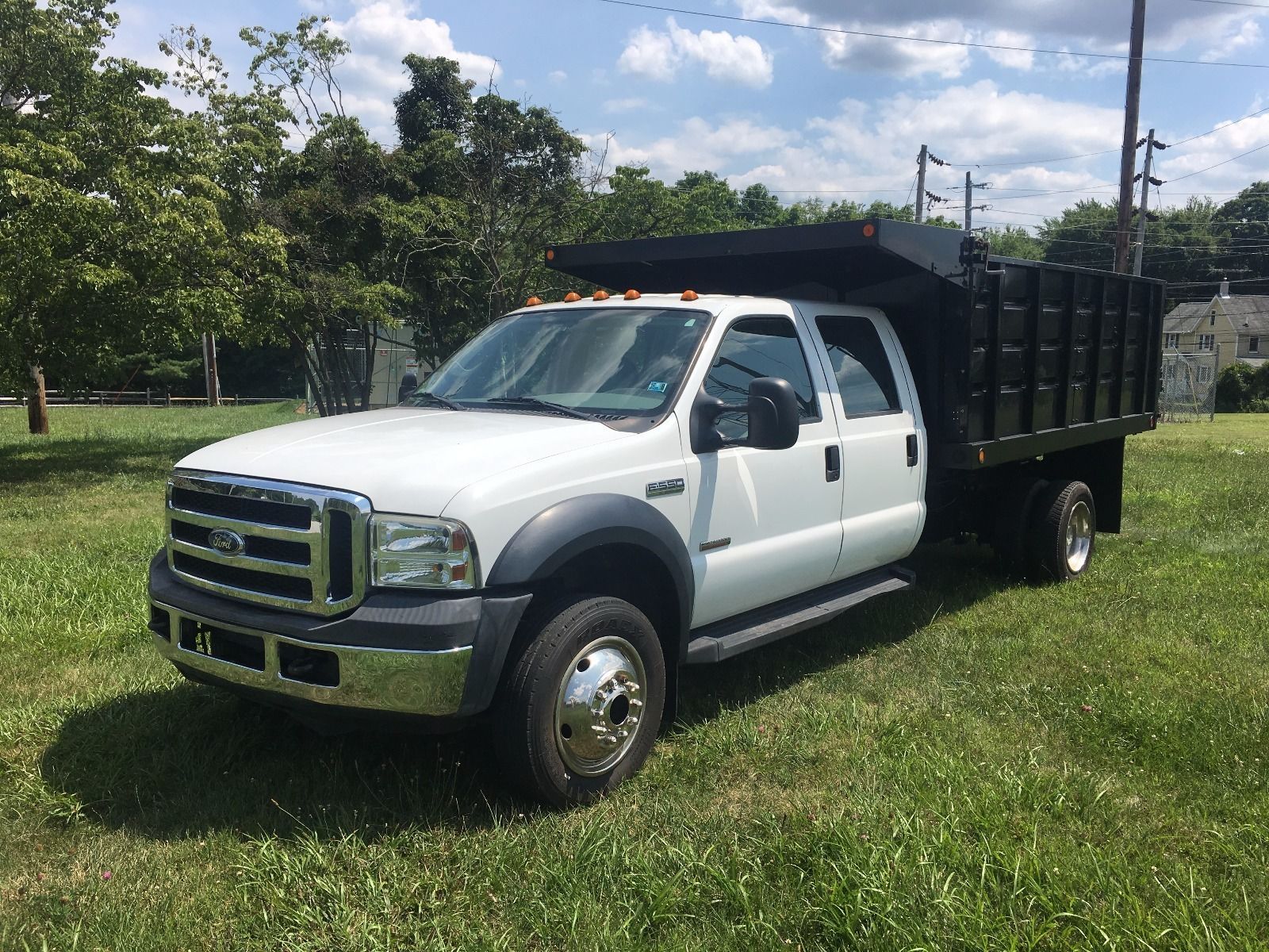 2005 Ford 4wd Crew Cab Dump Stake Body Trucks For Sale