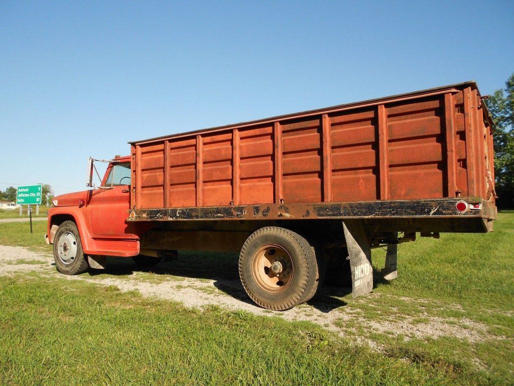 solid 1966 GMC C60 dump truck