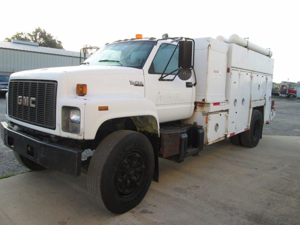 serviced 1994 GMC C7500 Service Truck