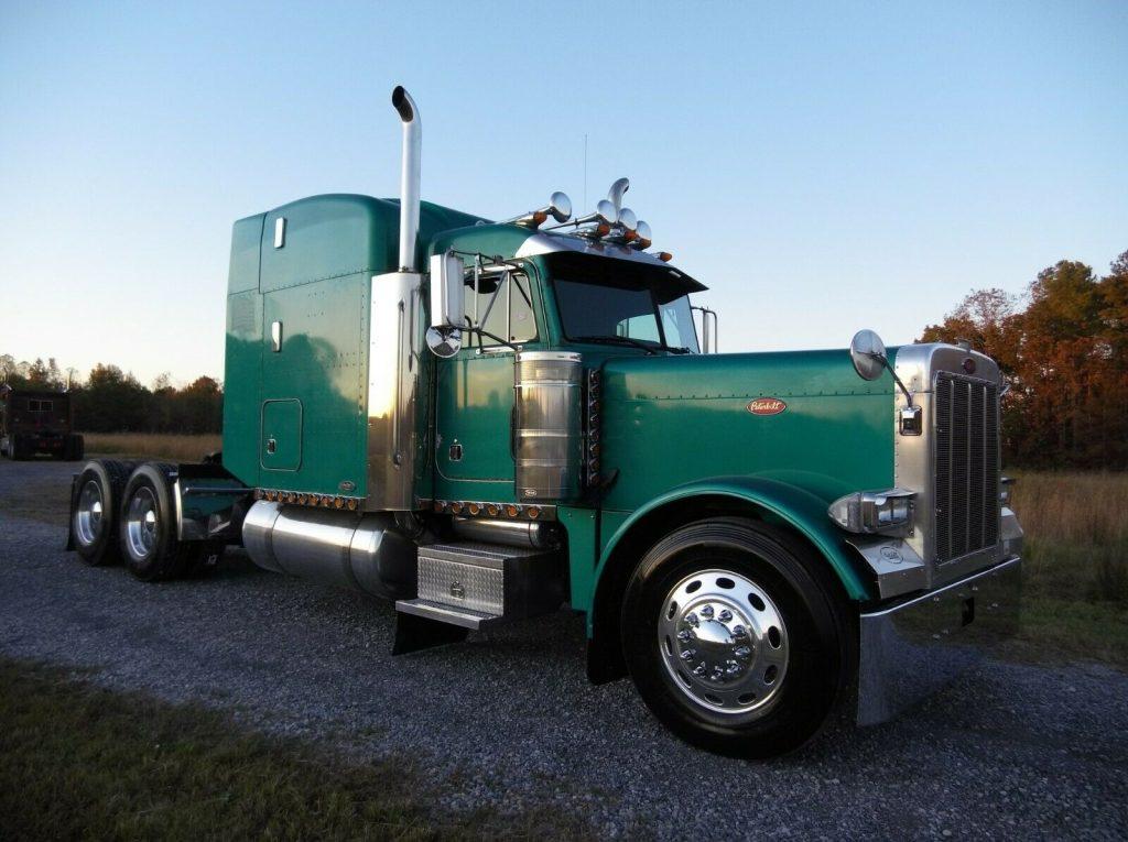 restored 2000 Peterbilt 379 new engine truck