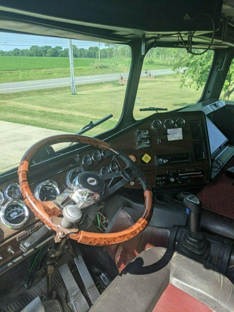 1987 Freightliner FLT Cabover truck [custom stretched]