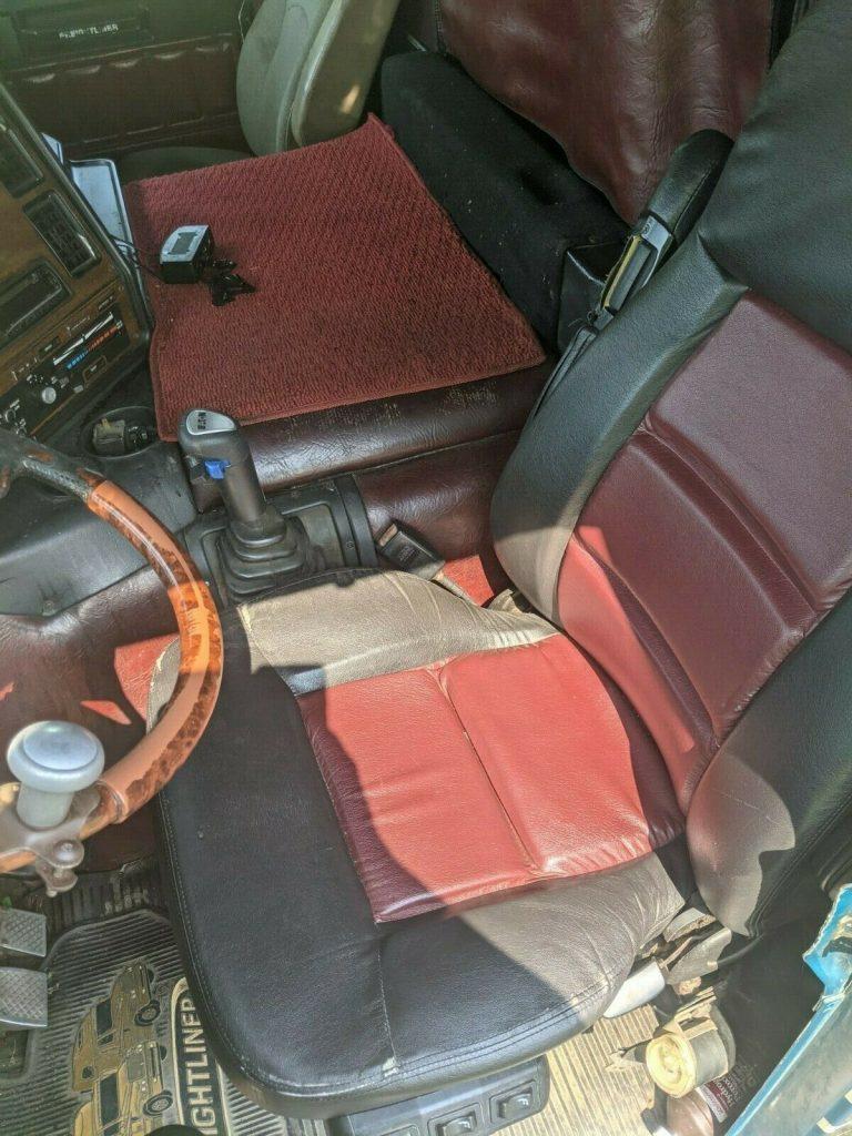 1987 Freightliner FLT Cabover truck [custom stretched]