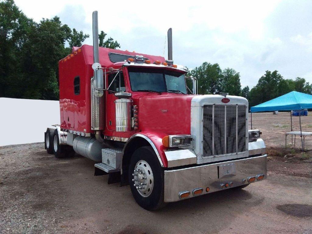 1995 Peterbilt 379 95″ sleeper semi truck [lots of redone stuff]