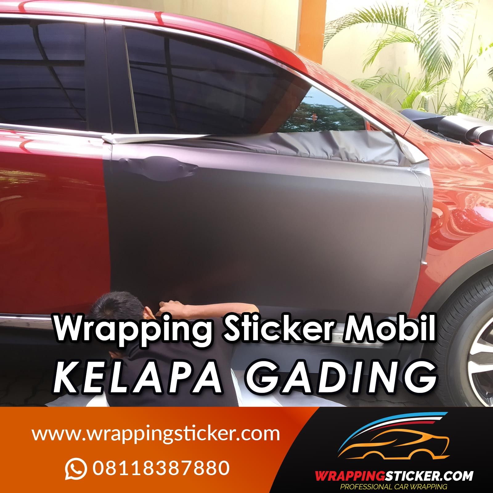 Wrapping Sticker Mobil Kelapa Gading