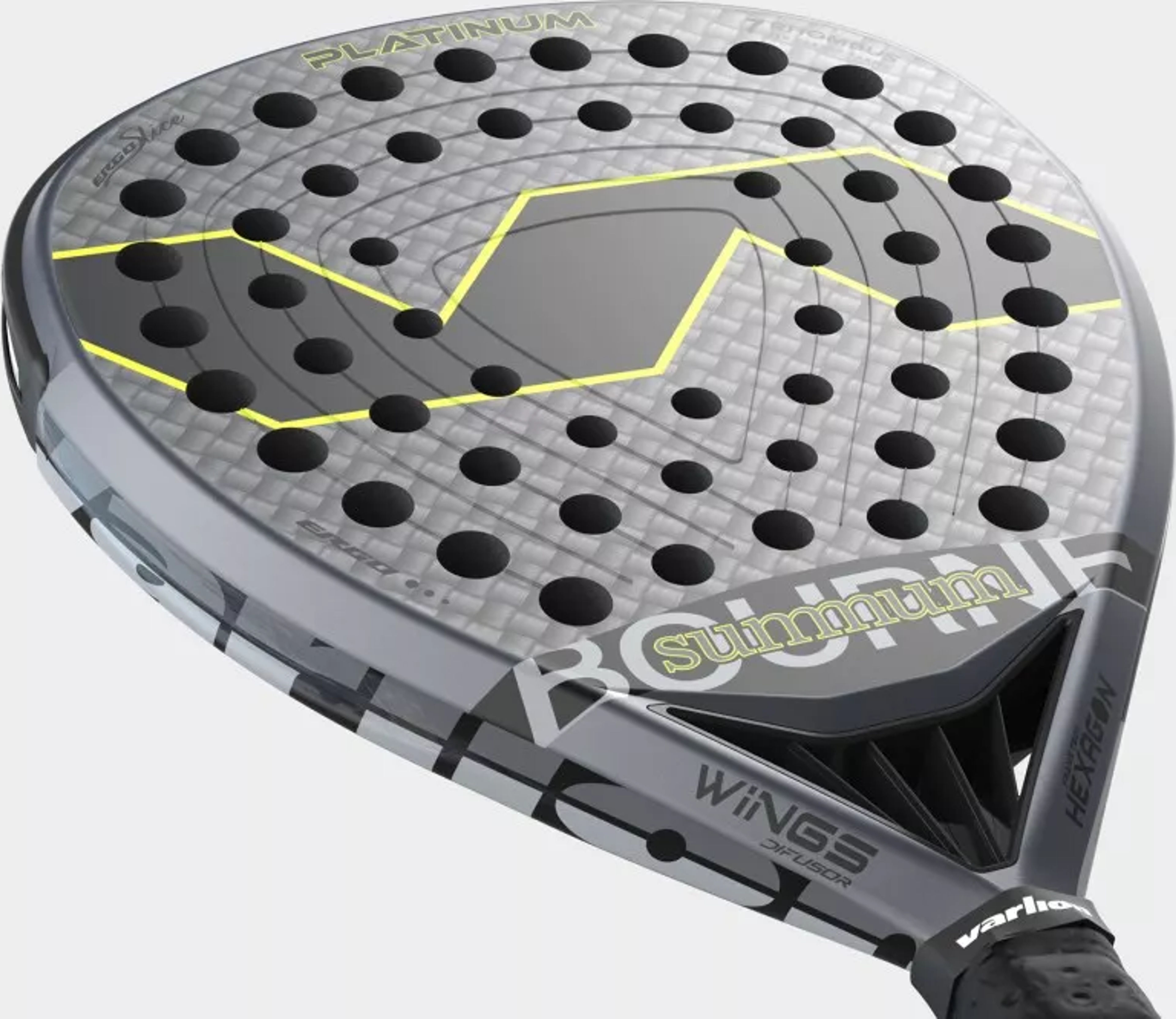Varlion Bourne Carbon Platinum pala de pádel – detalle