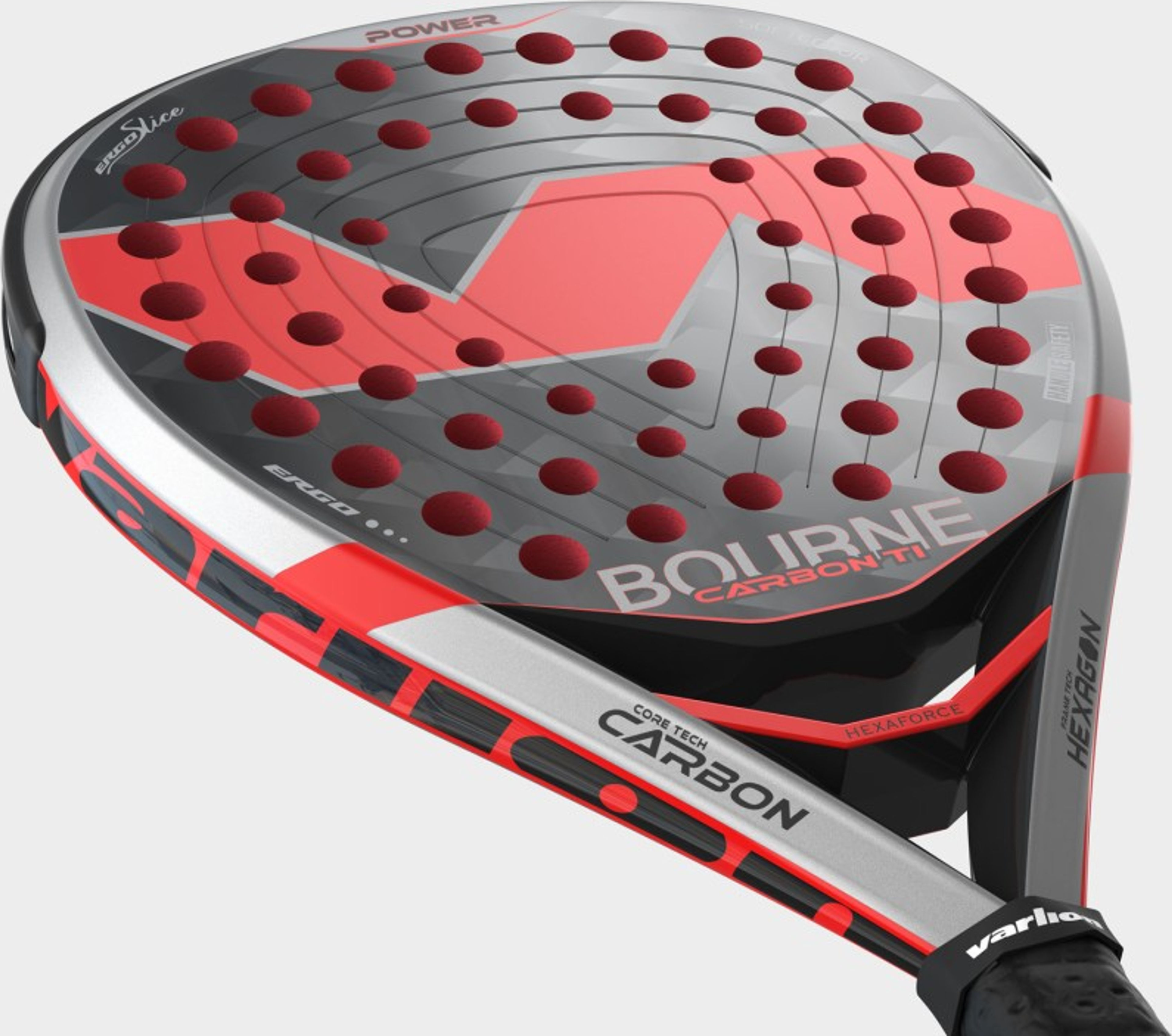 Varlion Bourne Carbon Ti pala de pádel – detalle