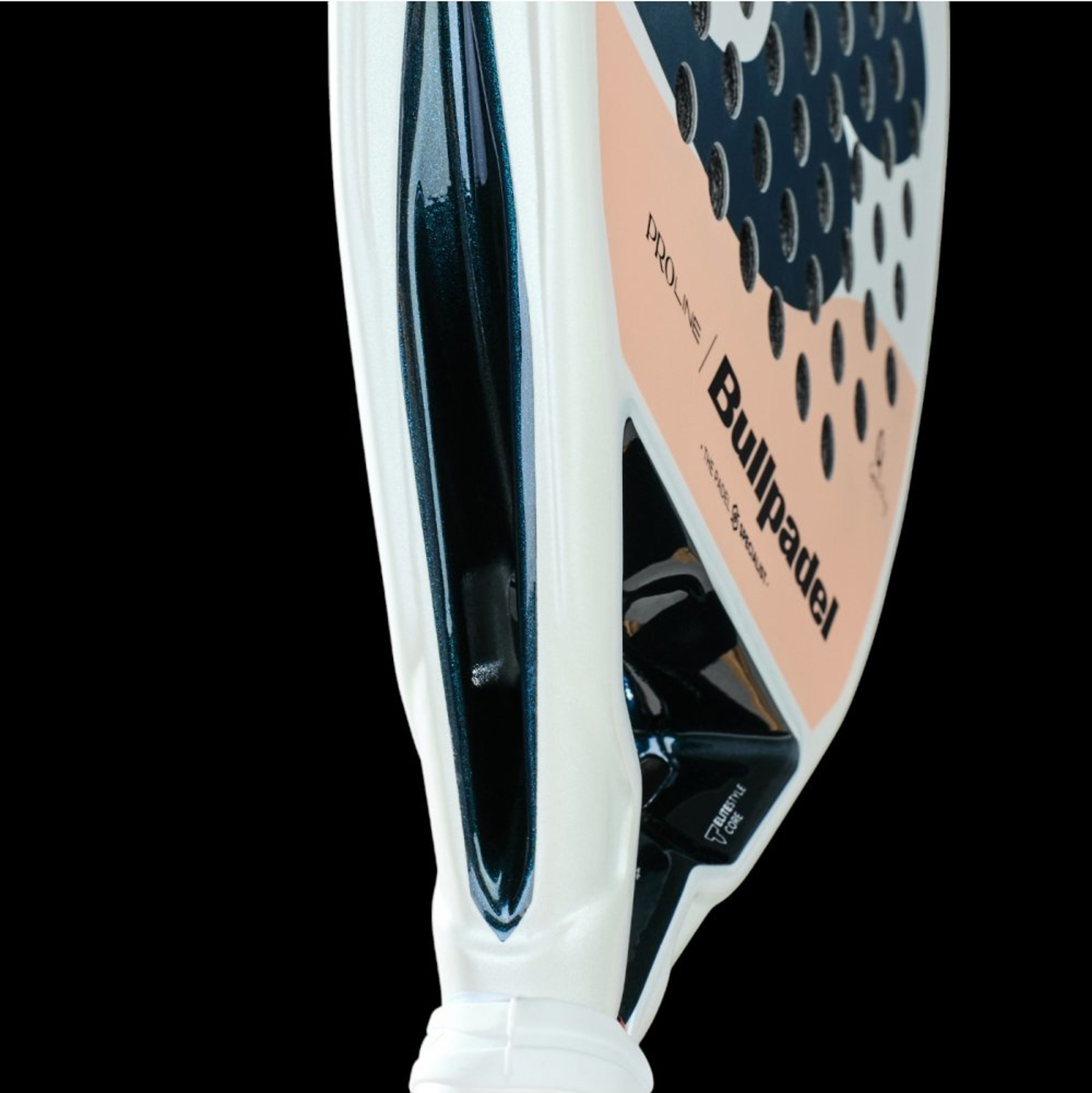 Bullpadel ELITE W 25 padel racket – horizontal side view