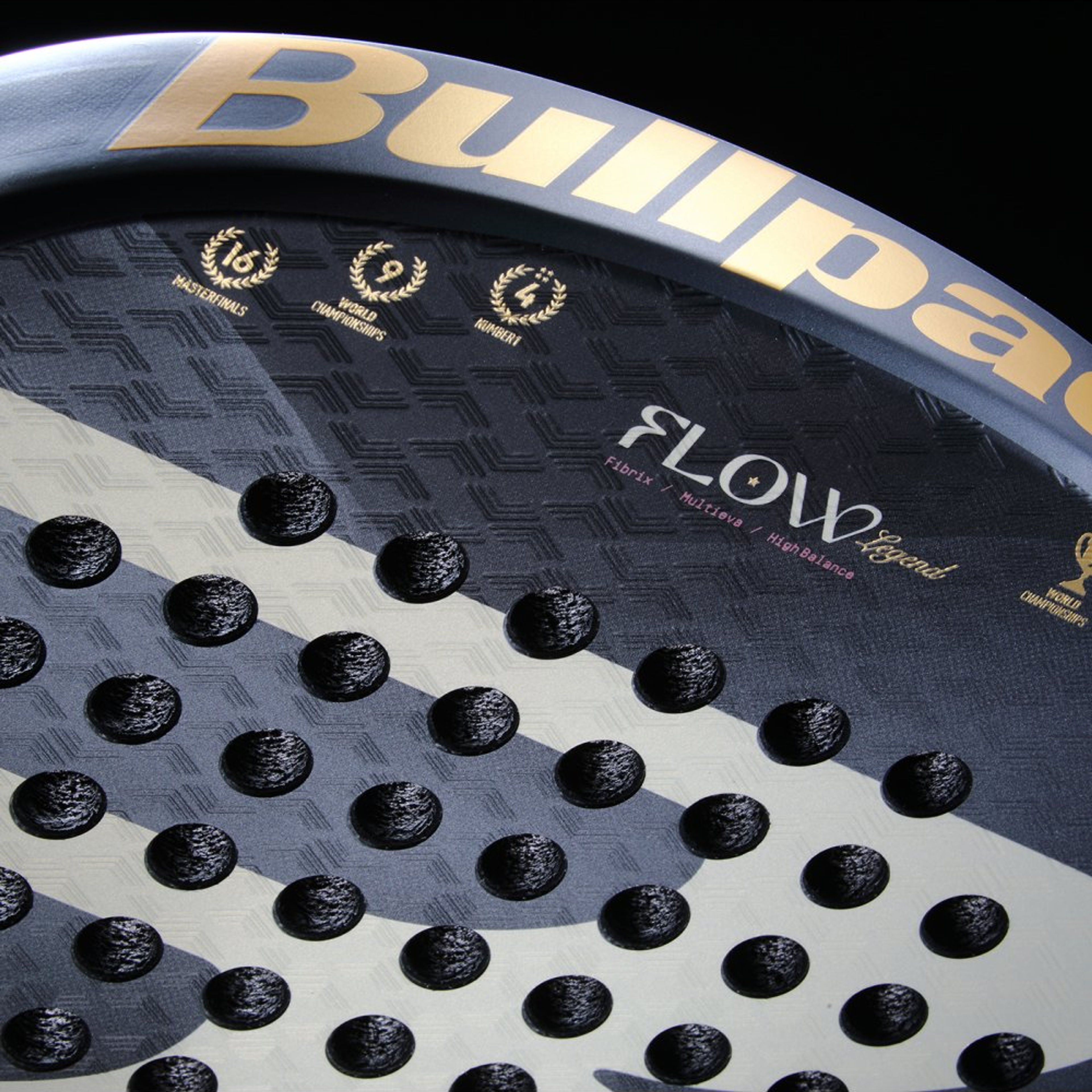 Bullpadel FLOW LEGEND padel racket – horizontal top view