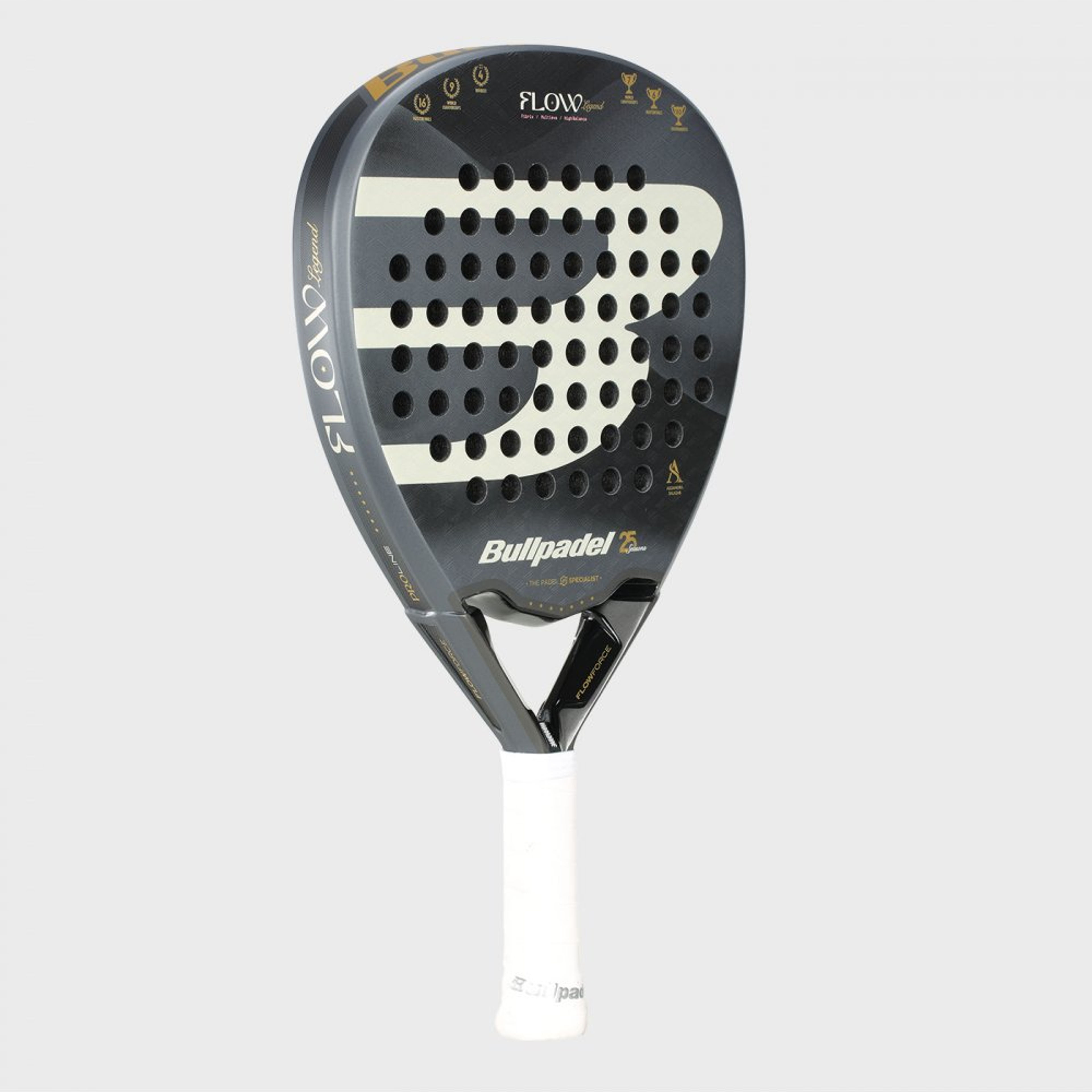 Bullpadel FLOW LEGEND padel racket – angled view