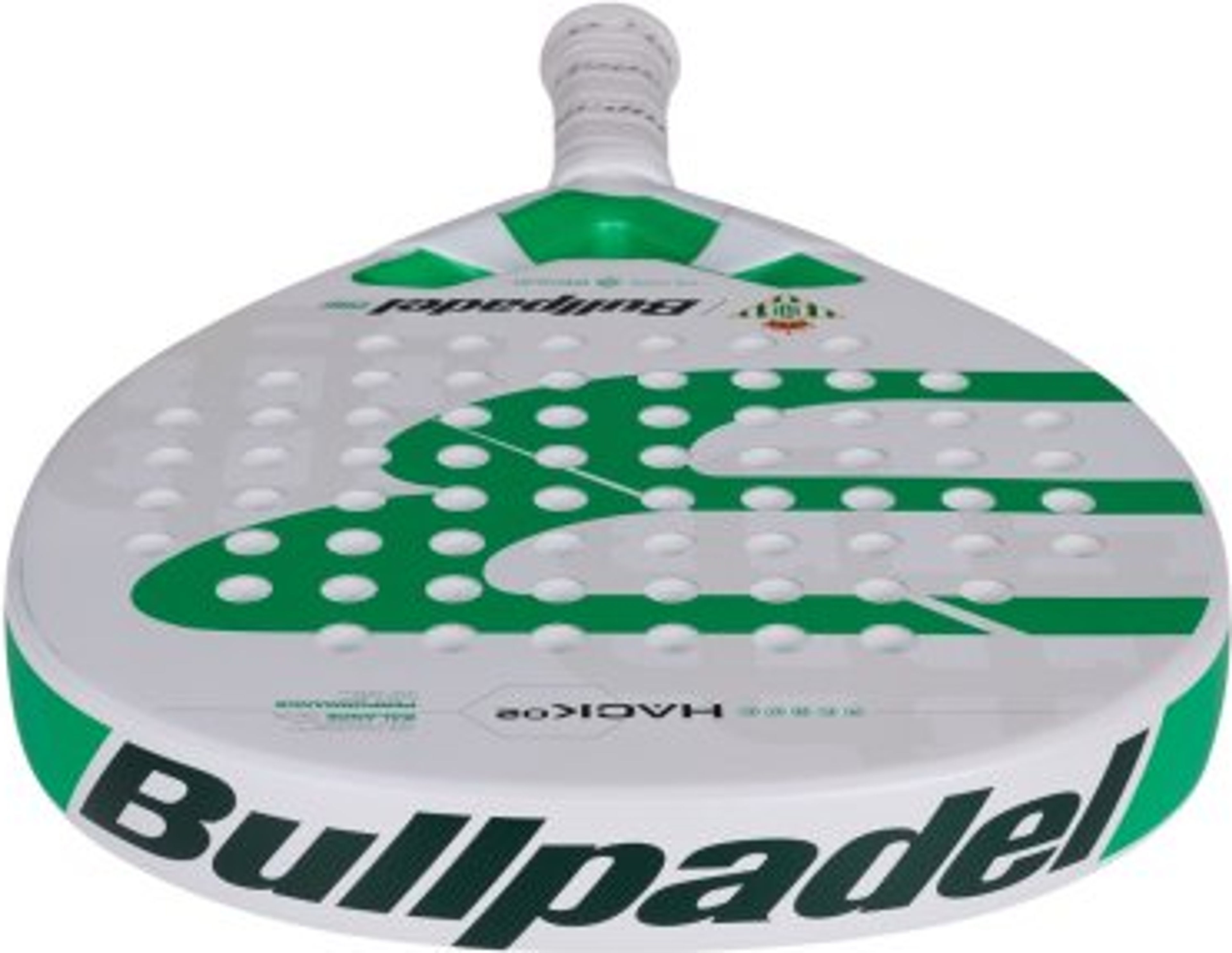 Bullpadel HACK 02 BETIS padel racket – top view