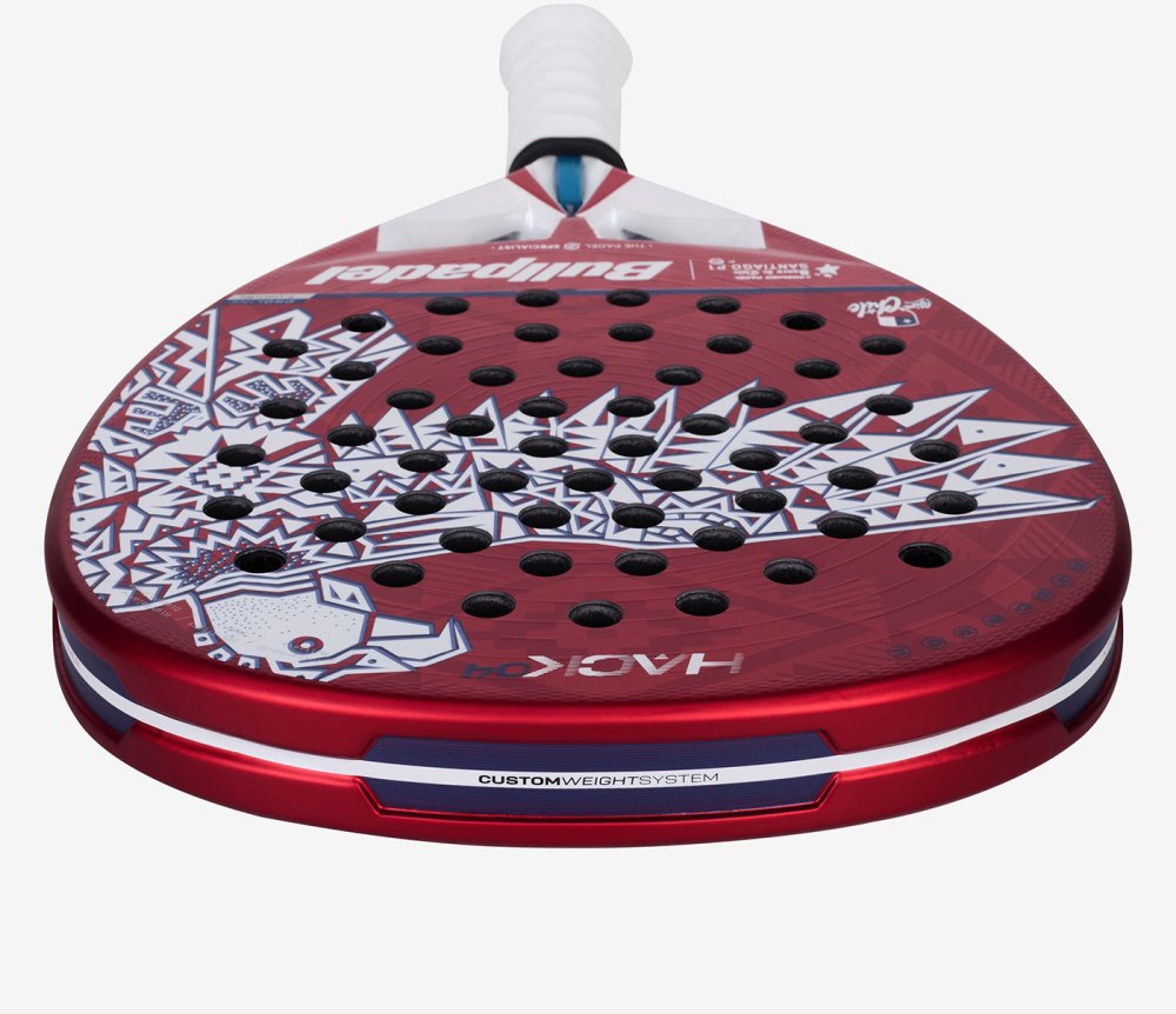 Bullpadel HACK 04 25 CHILE padel racket – top view