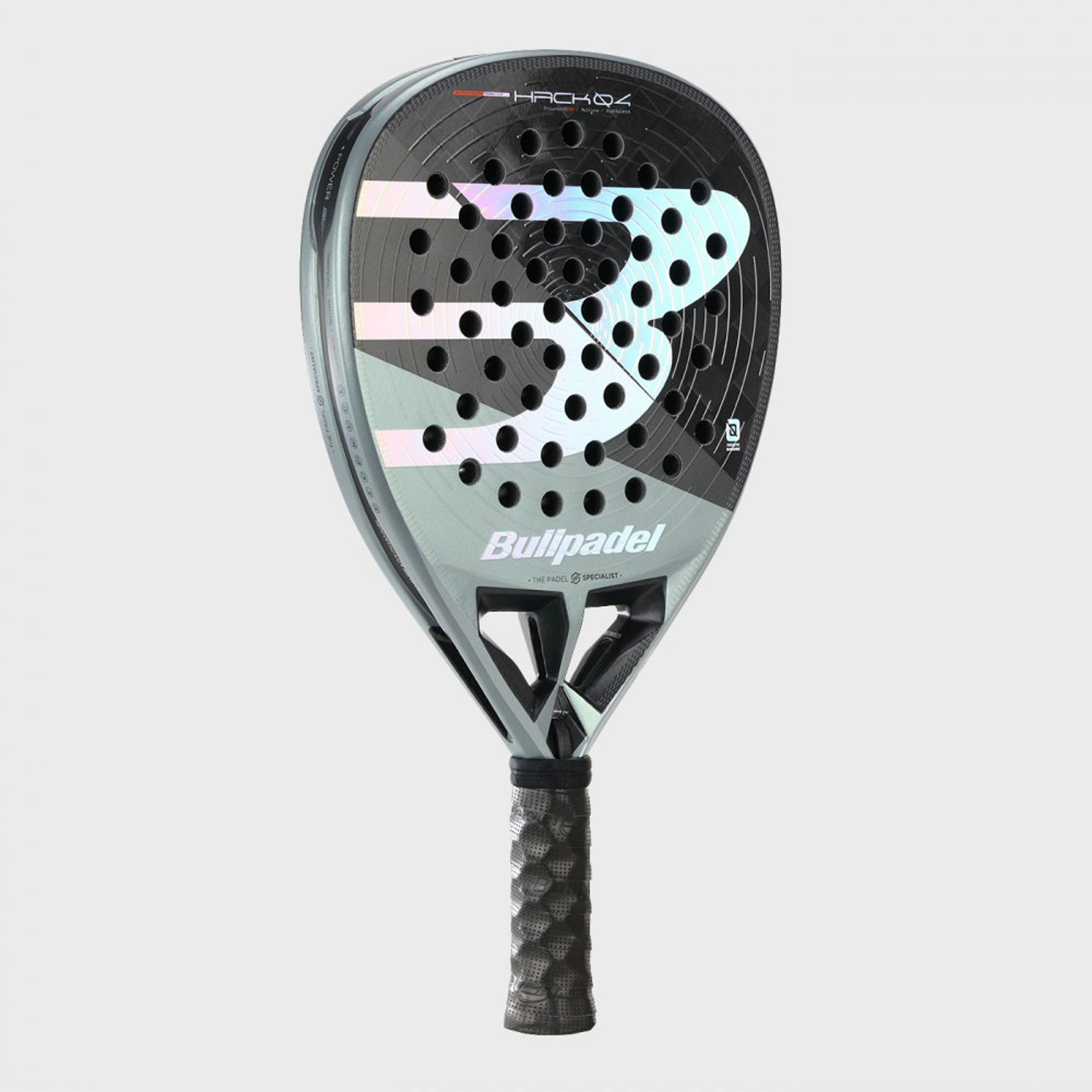 Bullpadel HACK 04 26 padel racket – angled view