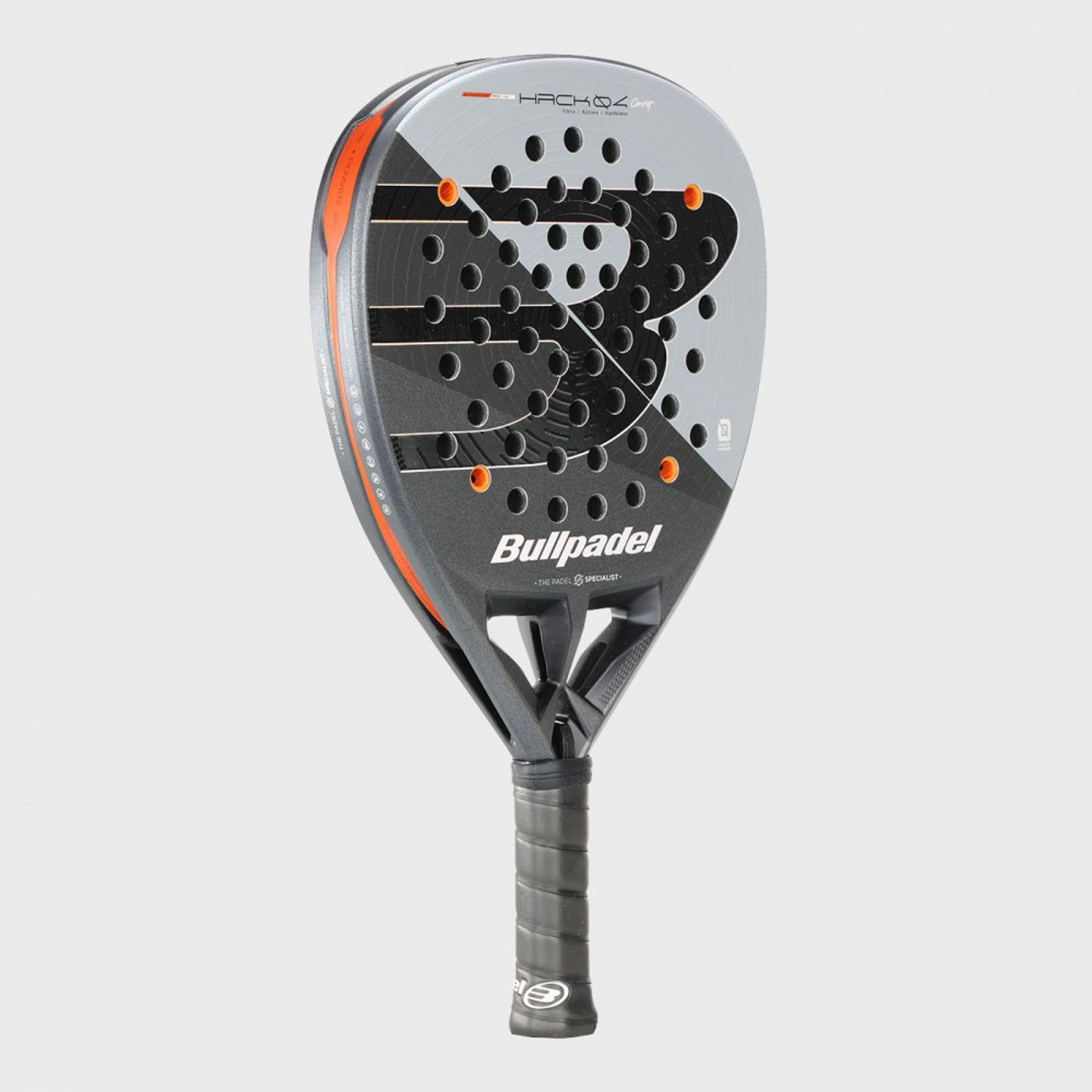 Bullpadel HACK 04 CMF 26 padel racket – angled view