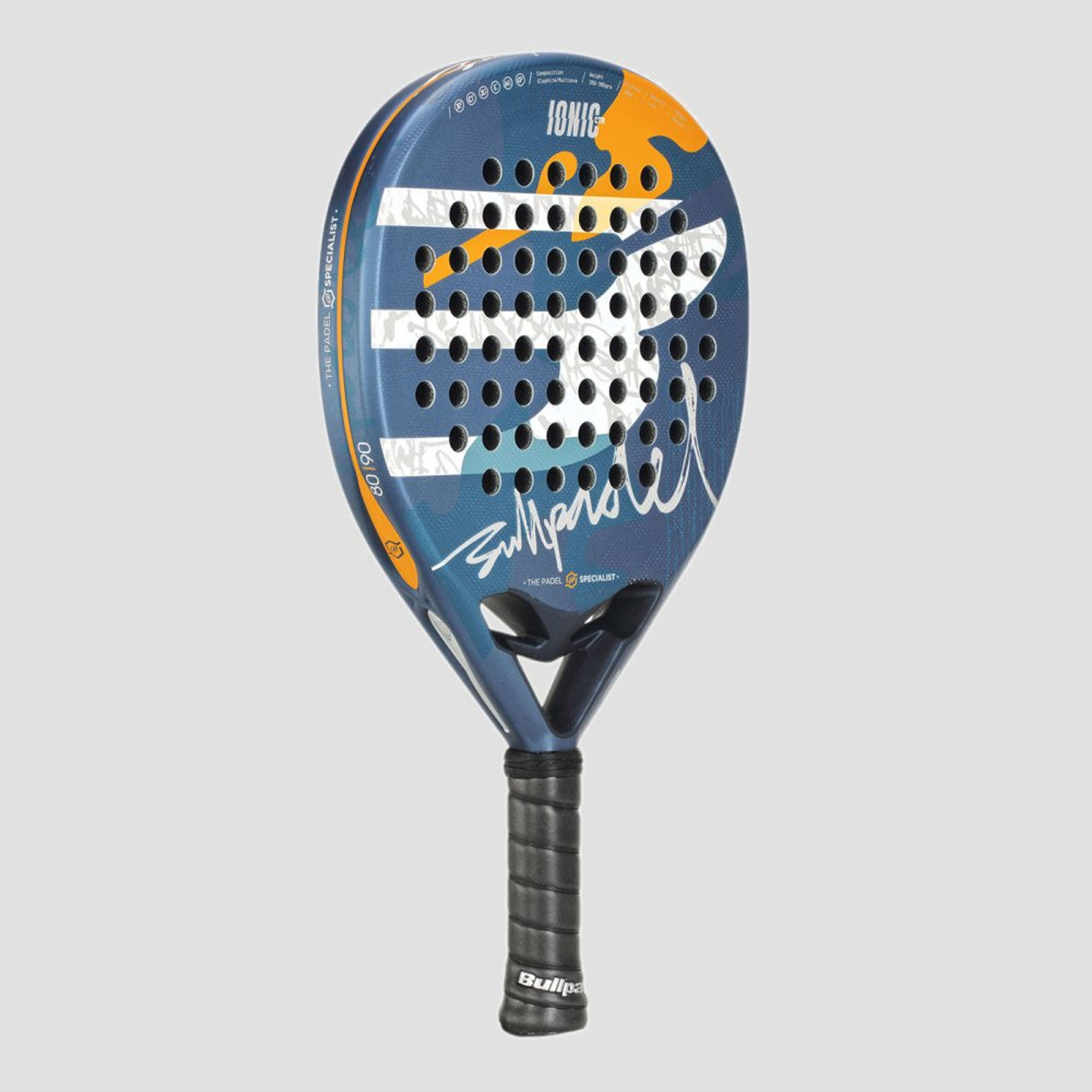 Bullpadel IONIC CONTROL 25 padel racket – angled view
