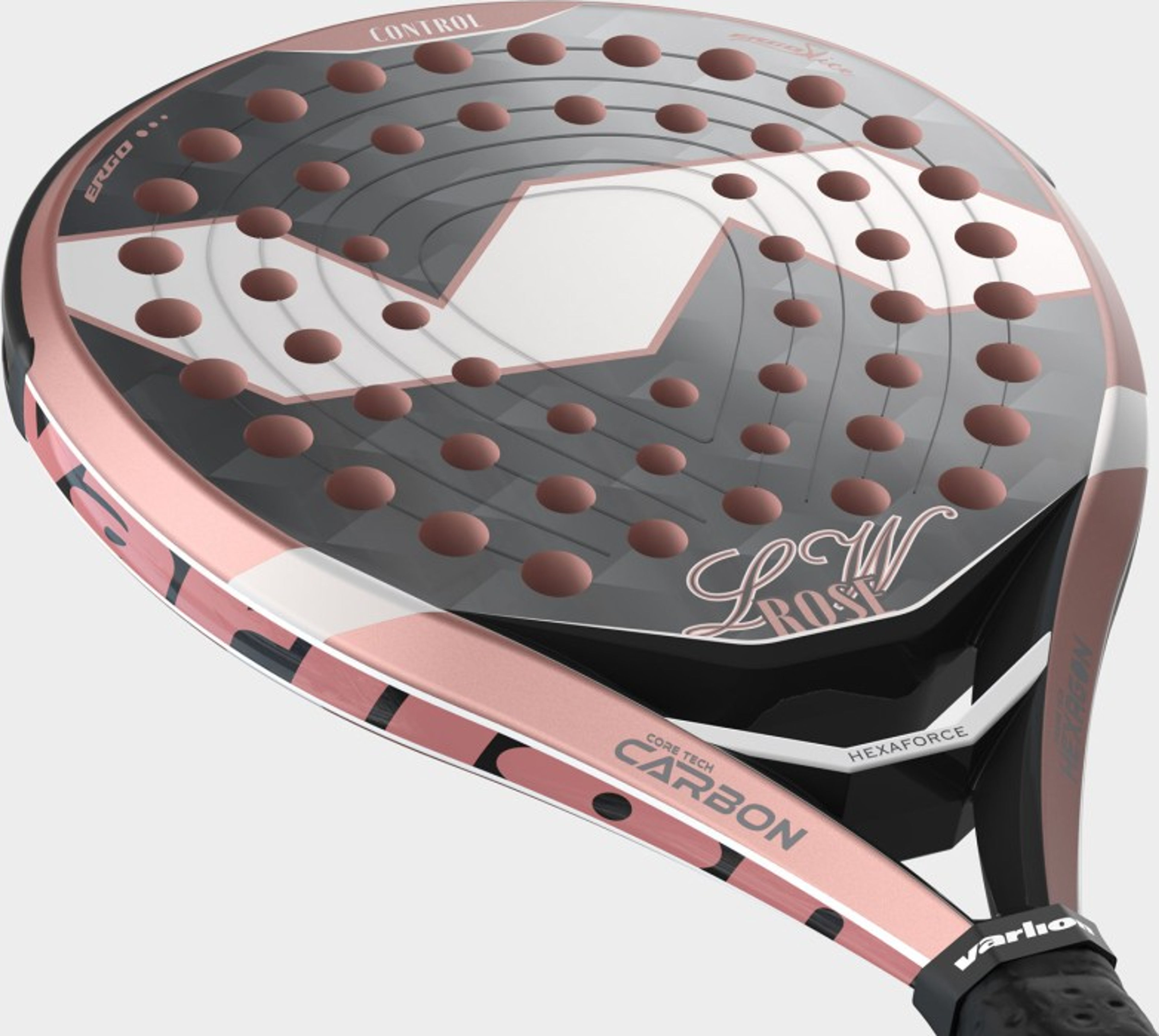 Varlion LW Rose Carbon Ti pala de pádel – detalle