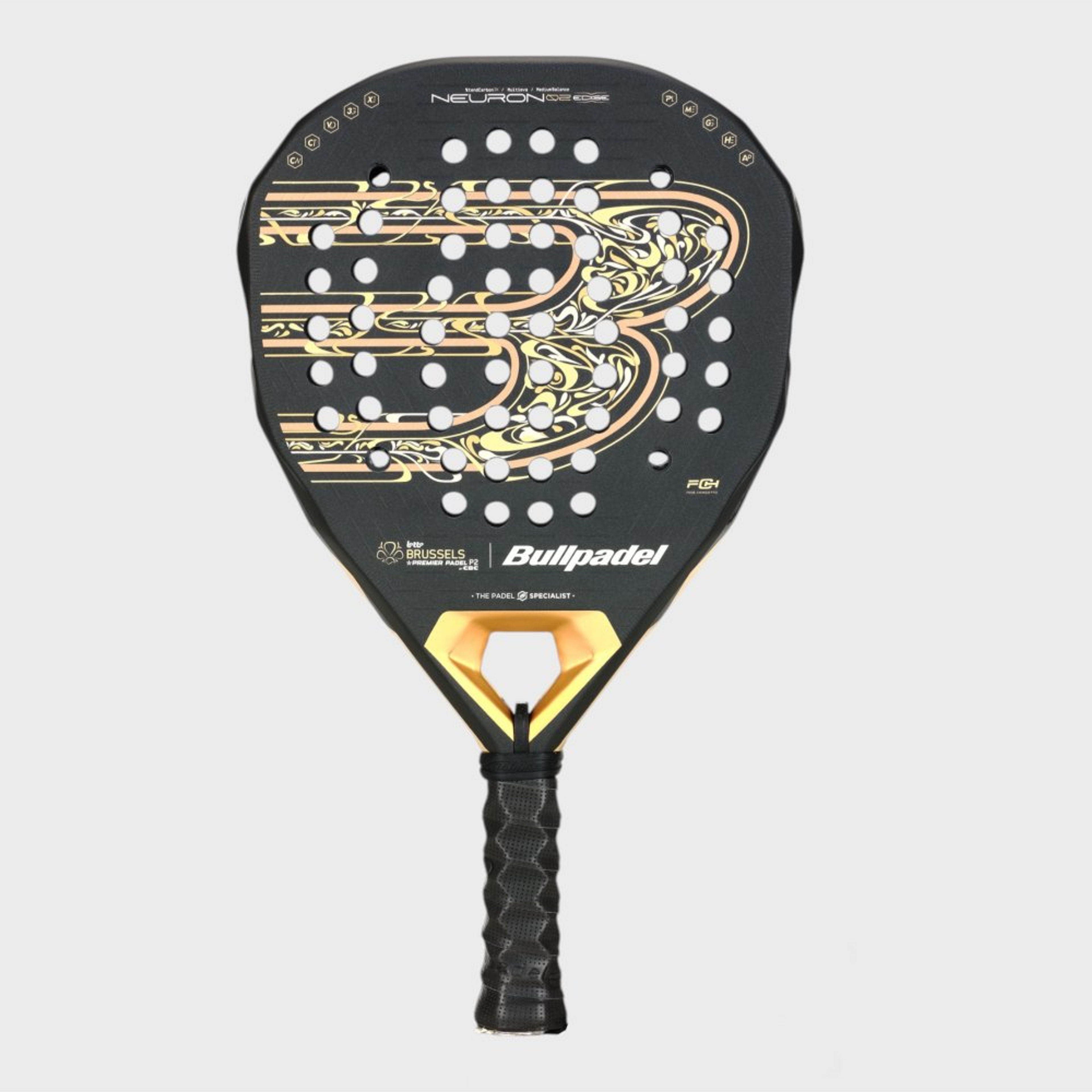 Bullpadel NEURON 02 EDGE BRUSSELS 26 padel racket – back view