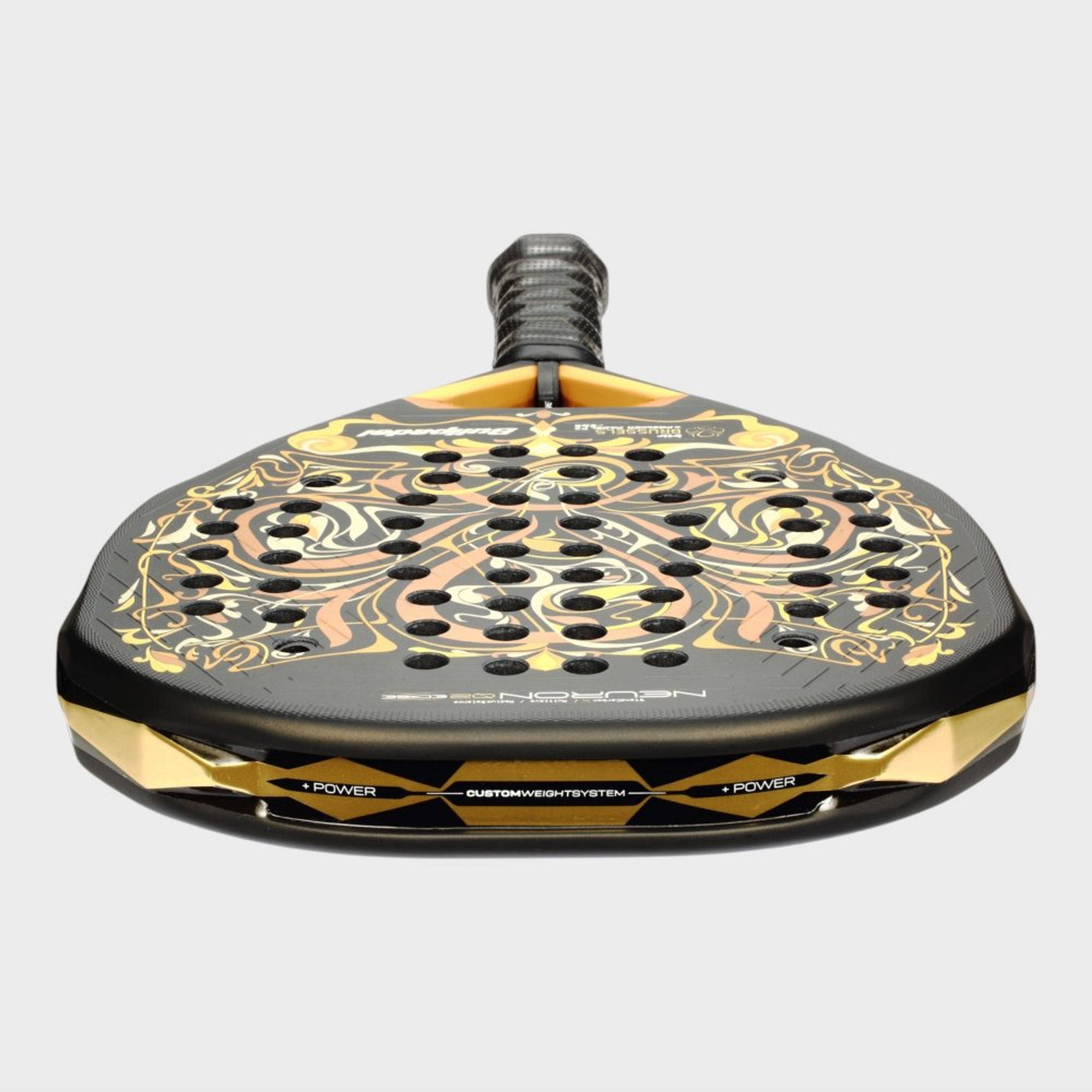 Bullpadel NEURON 02 EDGE BRUSSELS 26 padel racket – top view