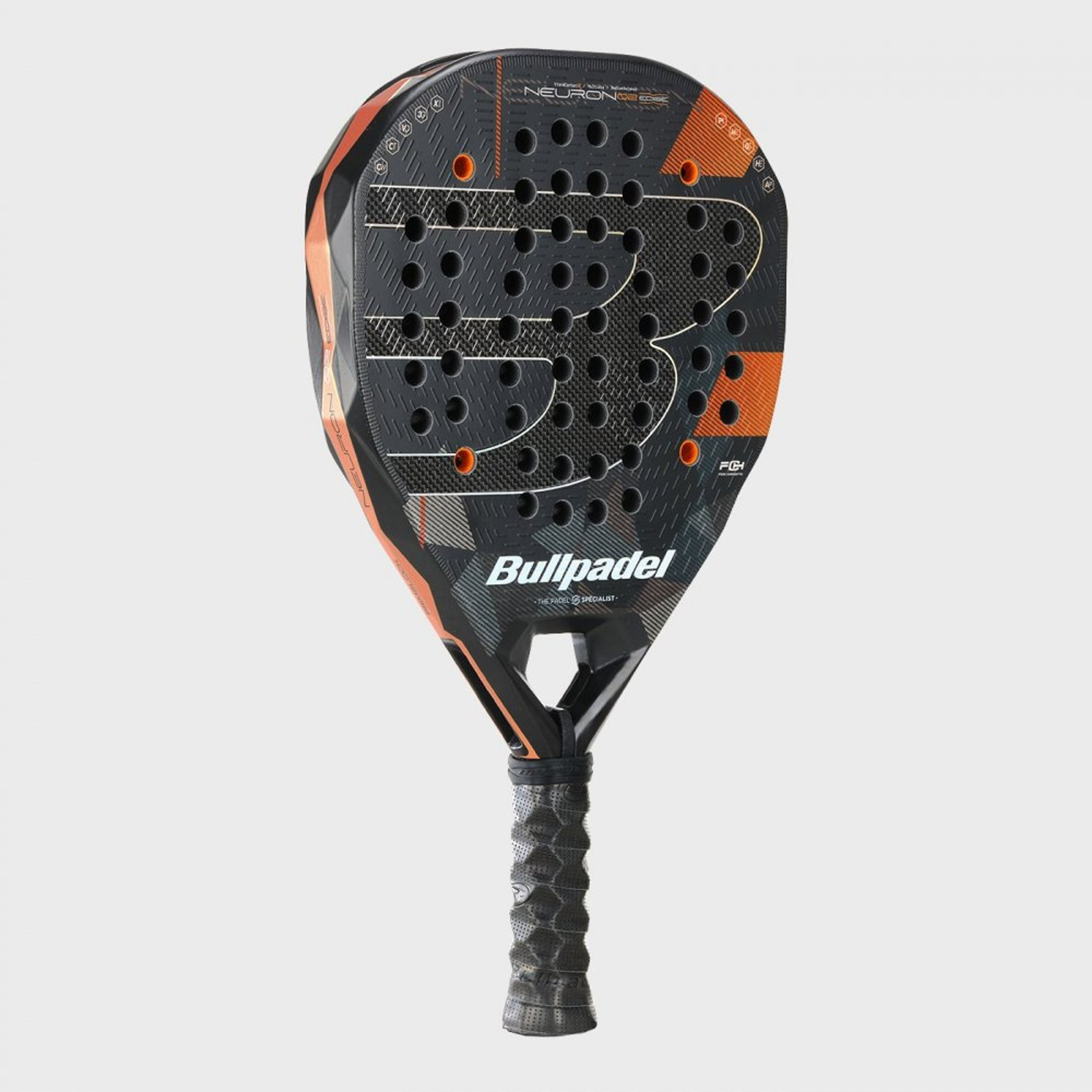 Bullpadel NEURON 02 EDGE padel racket – angled view