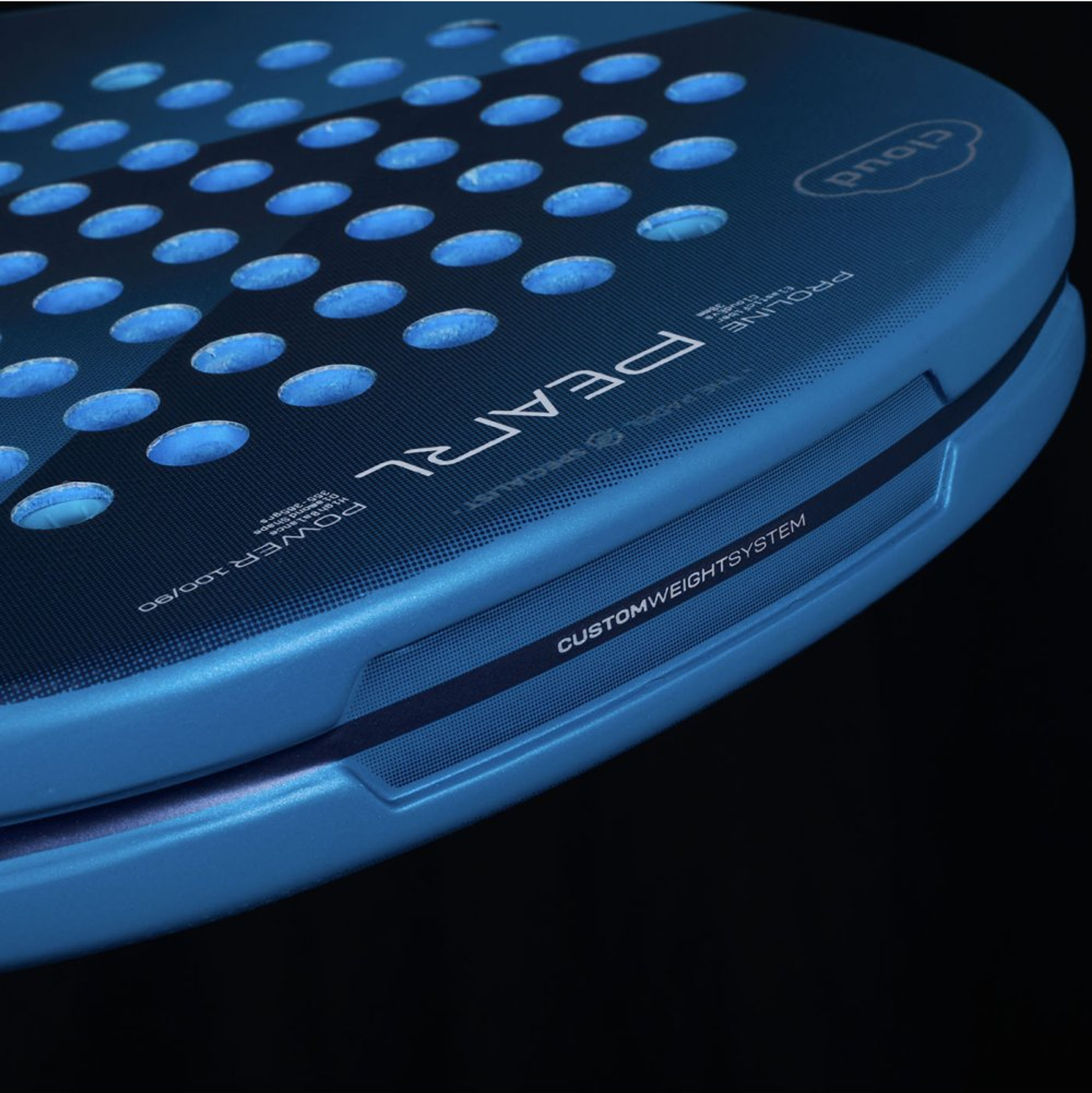 Bullpadel PEARL CLOUD 25 padel racket – horizontal side view