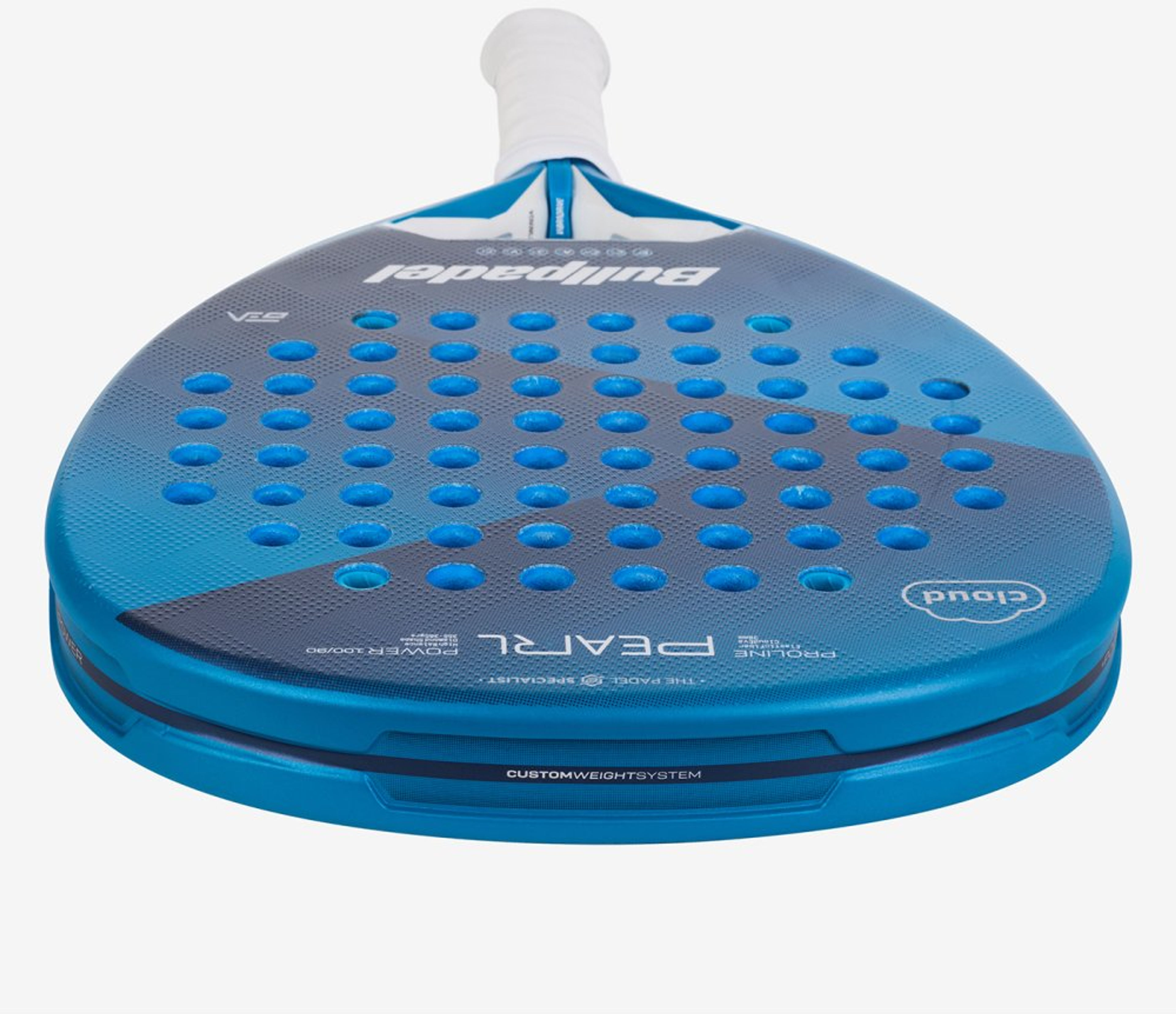Bullpadel PEARL CLOUD 25 padel racket – top view